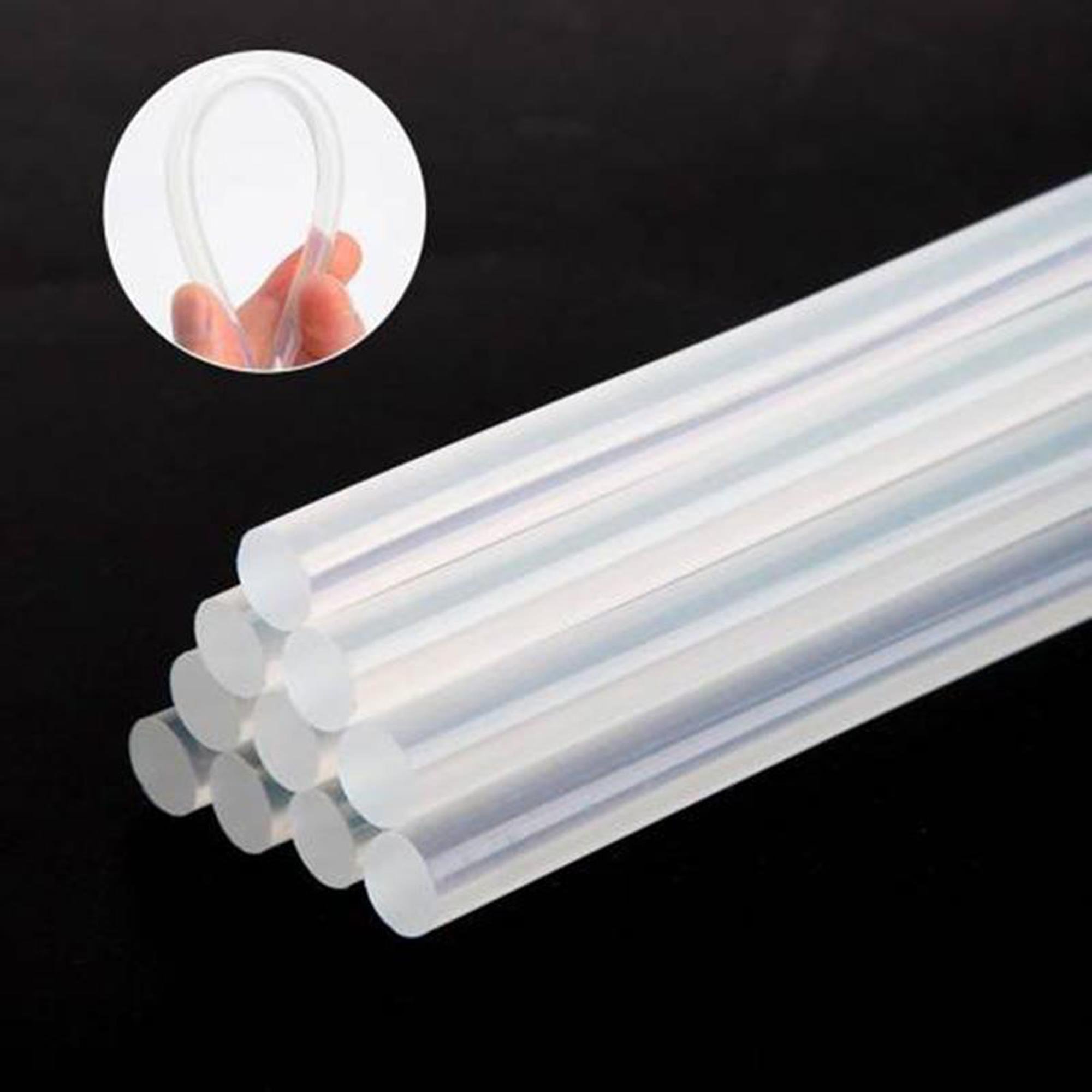 Mühür Mumu Çubuk Sıcak Tutkal 7mm x 27cm 10'lu Transparan Şeffaf