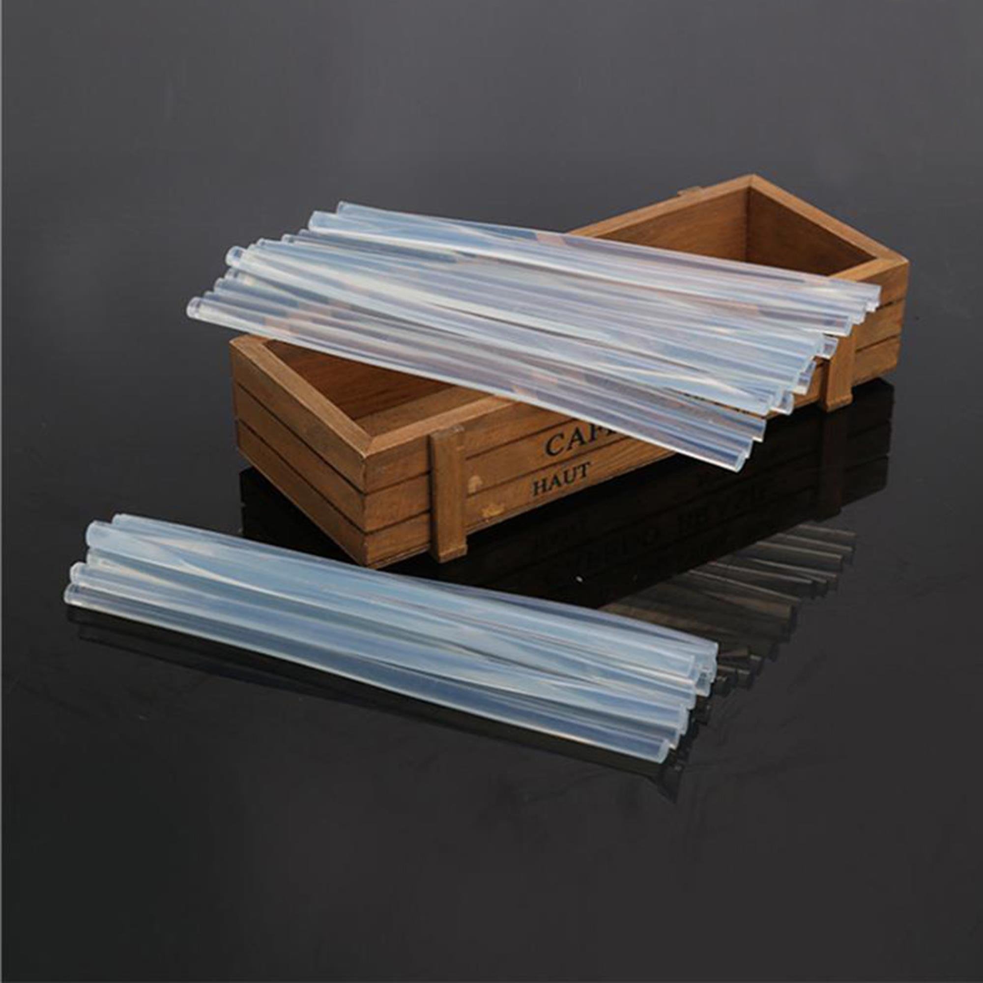 Mühür Mumu Çubuk Sıcak Tutkal 7mm x 27cm 10'lu Transparan Şeffaf