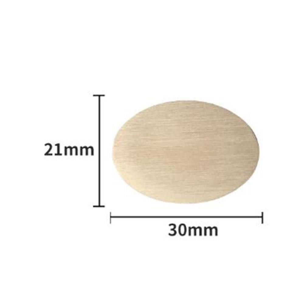 Mühür Mumu Damga 21x30 mm Oval Boş Pirinç Kafa + Ahşap Sap