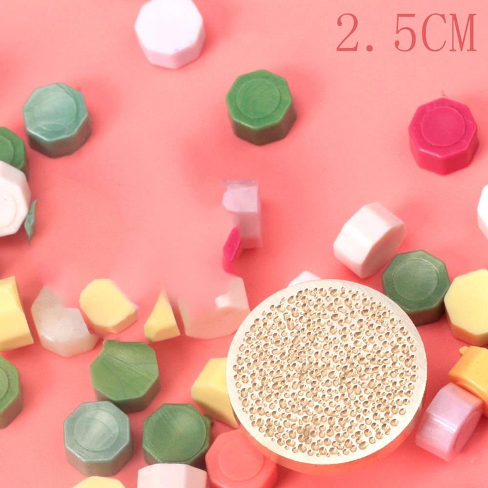 Mühür Mumu Damga 25 mm Yuvarlak Kumlu Boş Pirinç Kafa + Ahşap Sap