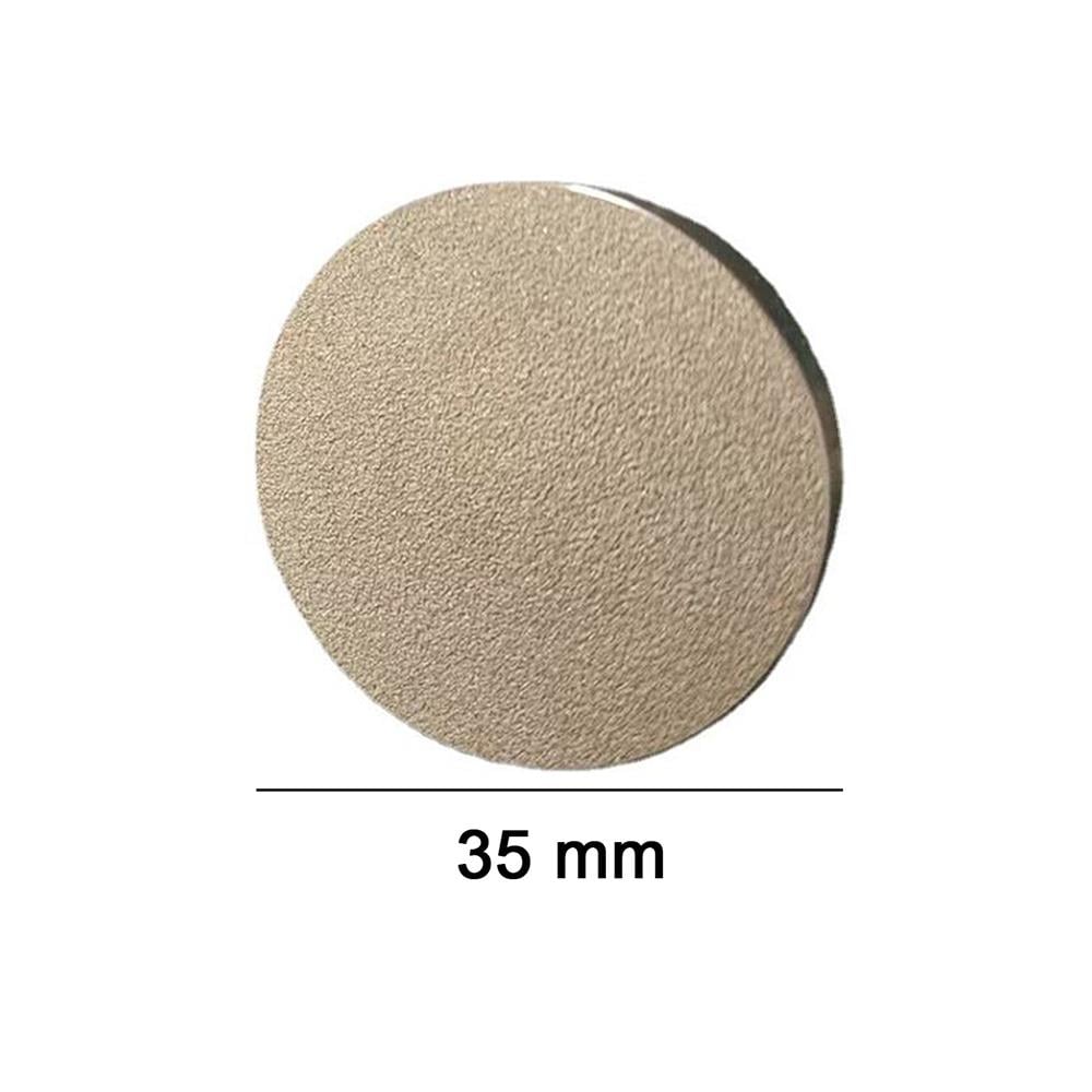 Mühür Mumu Damga 35 mm Yuvarlak Kumlu Boş Pirinç Kafa + Ahşap Sap