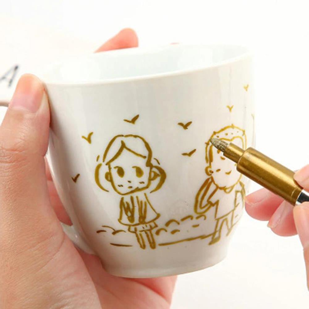 Mühür Mumu Kontürü Rötüş Boya Kalemi Metalik Altın Gümüş