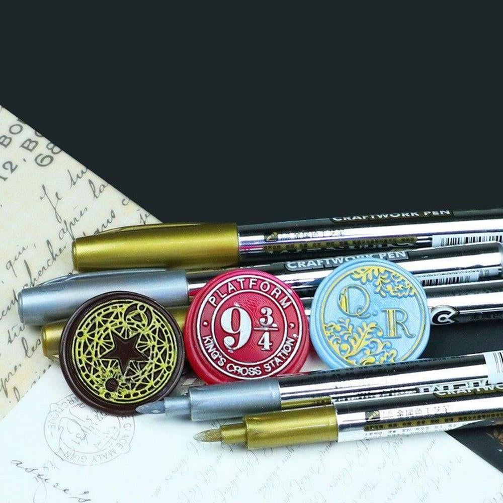 Mühür Mumu Kontürü Rötüş Boya Kalemi Metalik Altın Gümüş