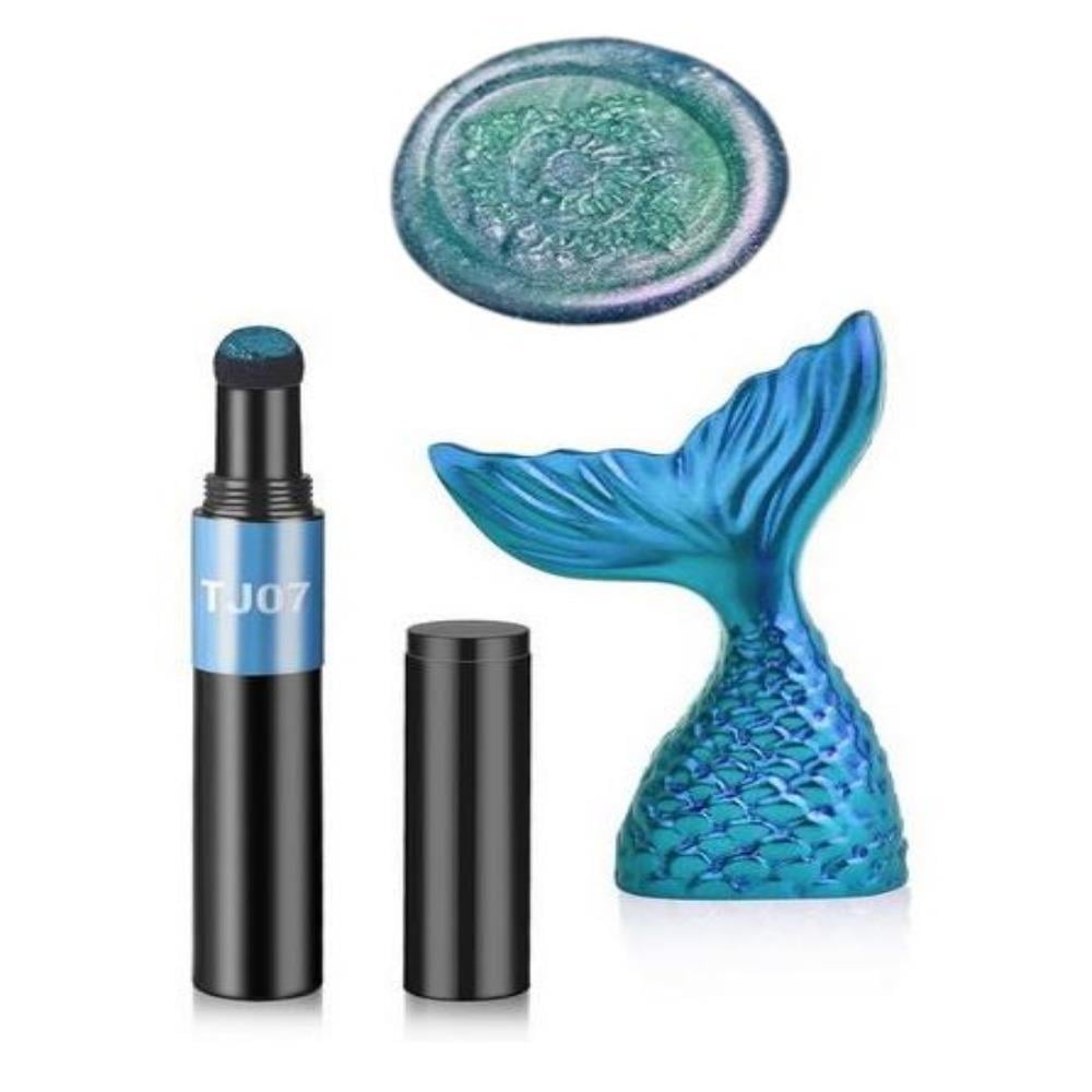 Mühür Mumu Reçine Pırıltı Titanyum Krom Toz Boyama Yastıklı Kalem