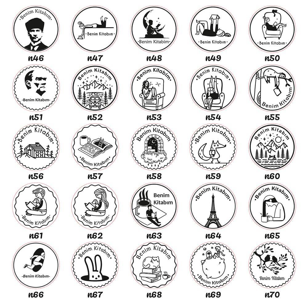 Mühür Özel Alaşım Kauçuk Kaşe Kırmızı Renk Yuvarlak 10 mm