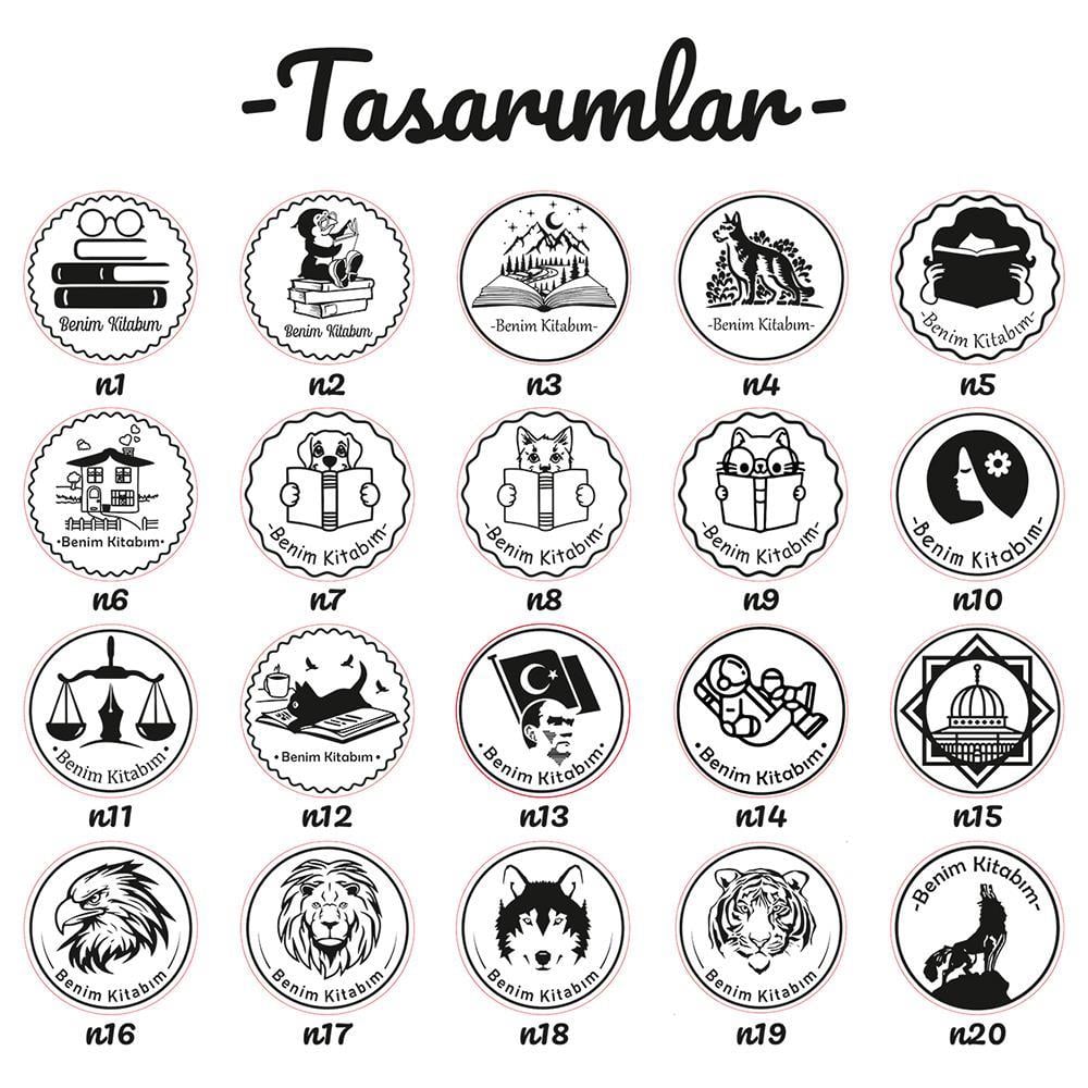 Mühür Özel Alaşım Kauçuk Kaşe Kırmızı Renk Dikdörtgen 20x30 mm