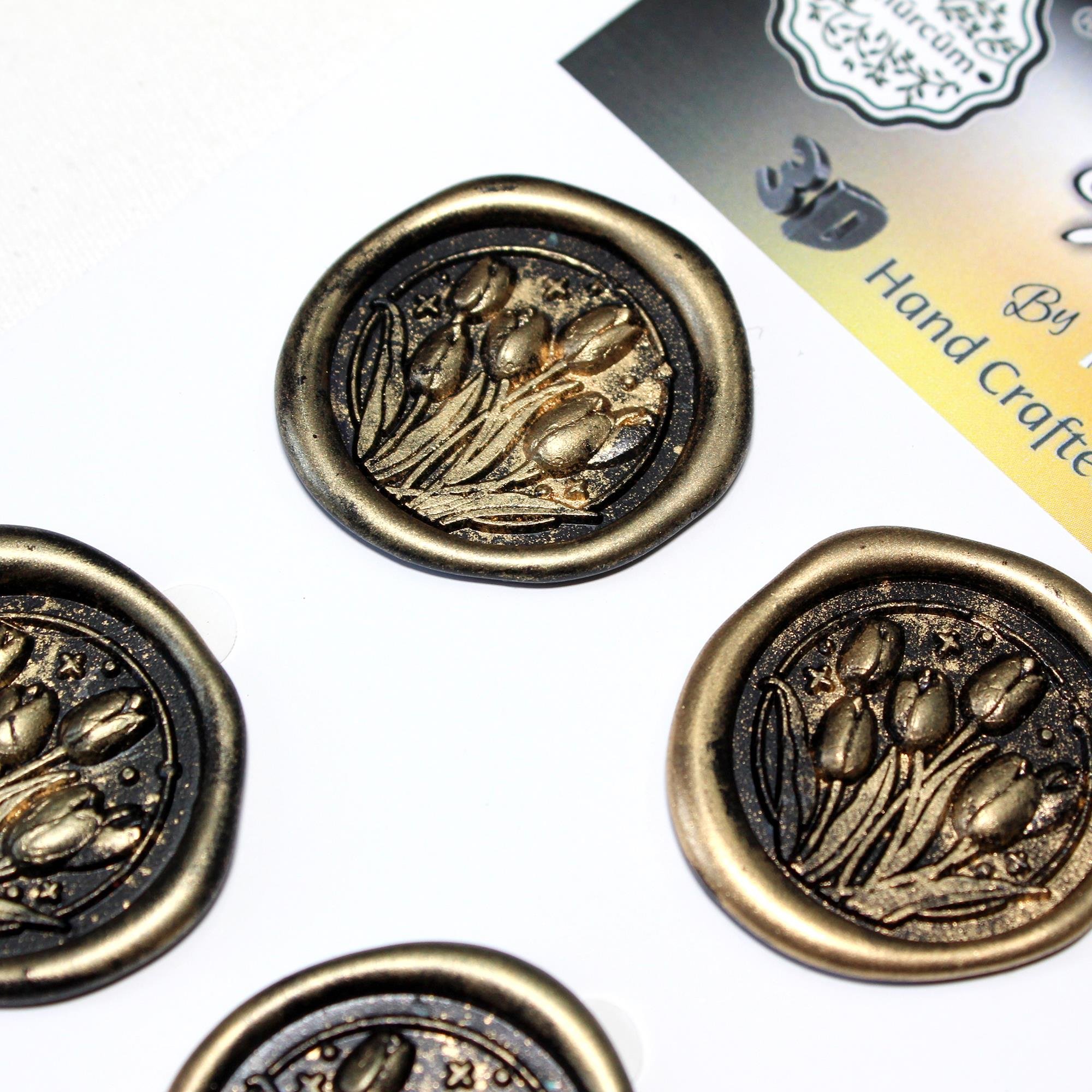 Mühürcüm 12 Adet 3D Hazır Kendinden Yapışkanlı Sticker Mühür RM2109