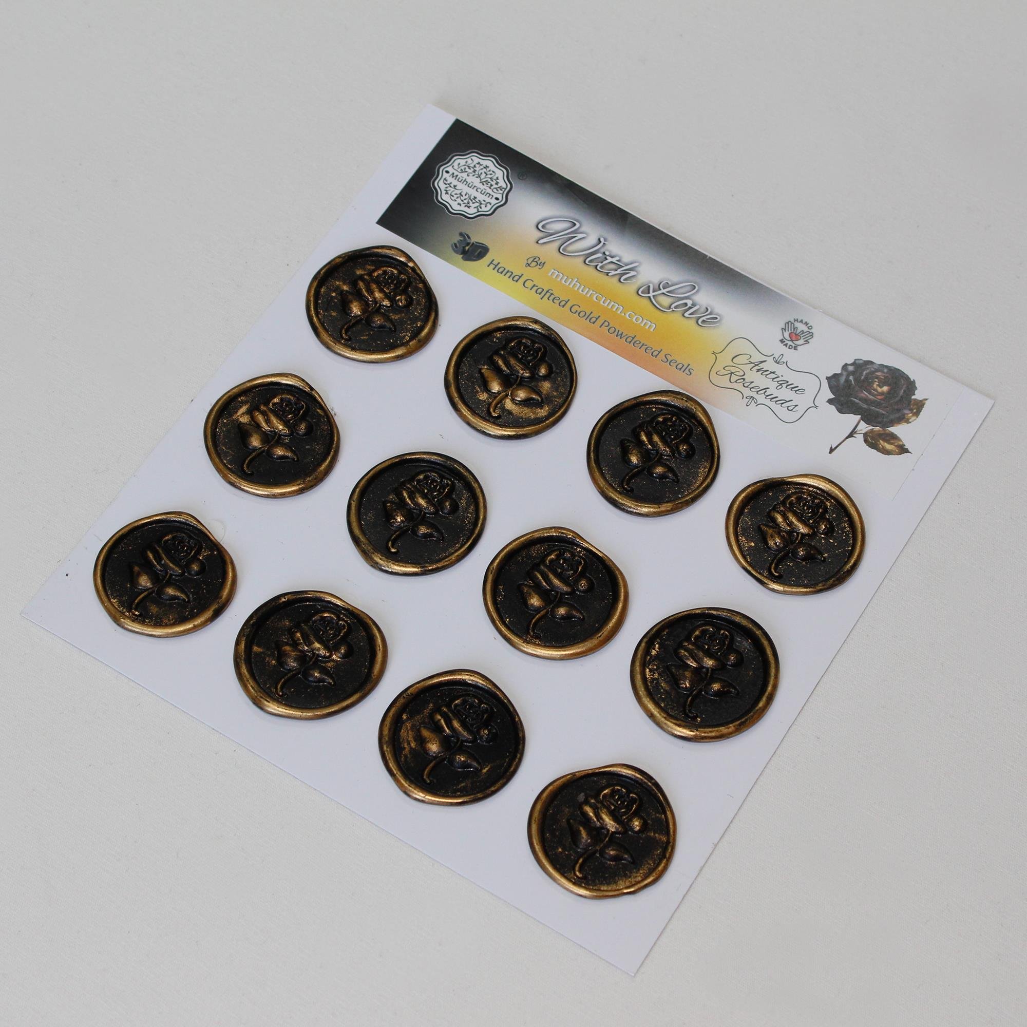 Mühürcüm 12 Adet 3D Hazır Kendinden Yapışkanlı Sticker Mühür RM2105