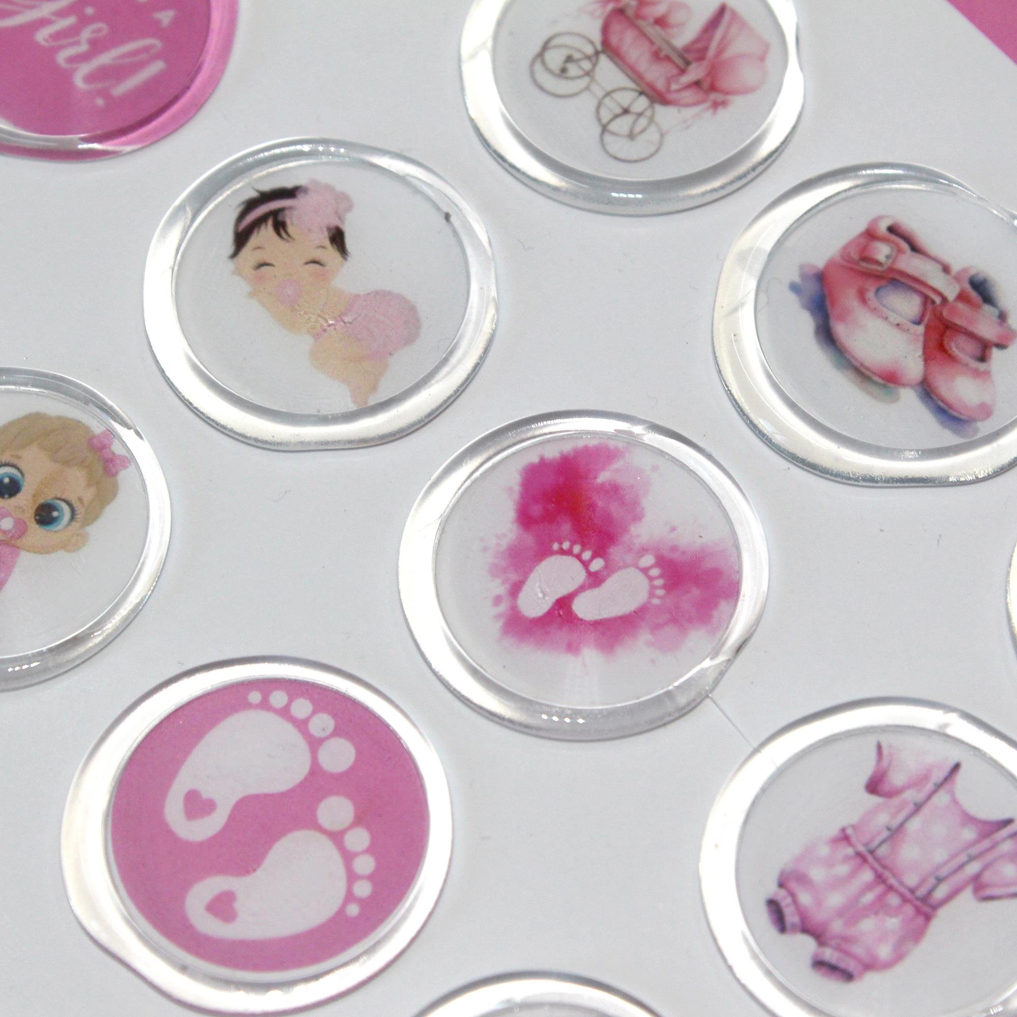 Mühürcüm 12 Adet Hazır Kendinden Yapışkanlı Hoş Geldin Bebek Sticker Mühür KYSM101