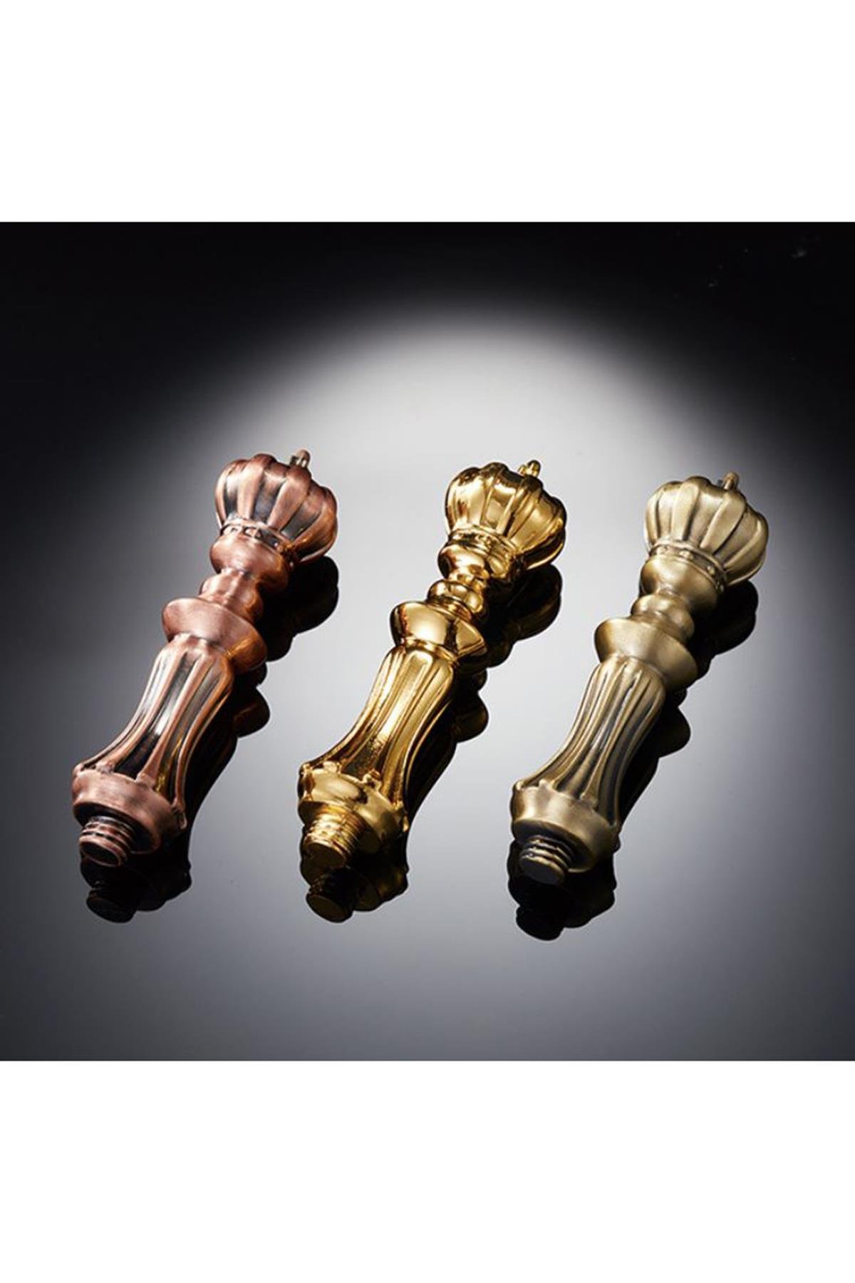 Mum Mühür Damga Kolu Premium Metal Kraliyet Tacı Parlak Altın