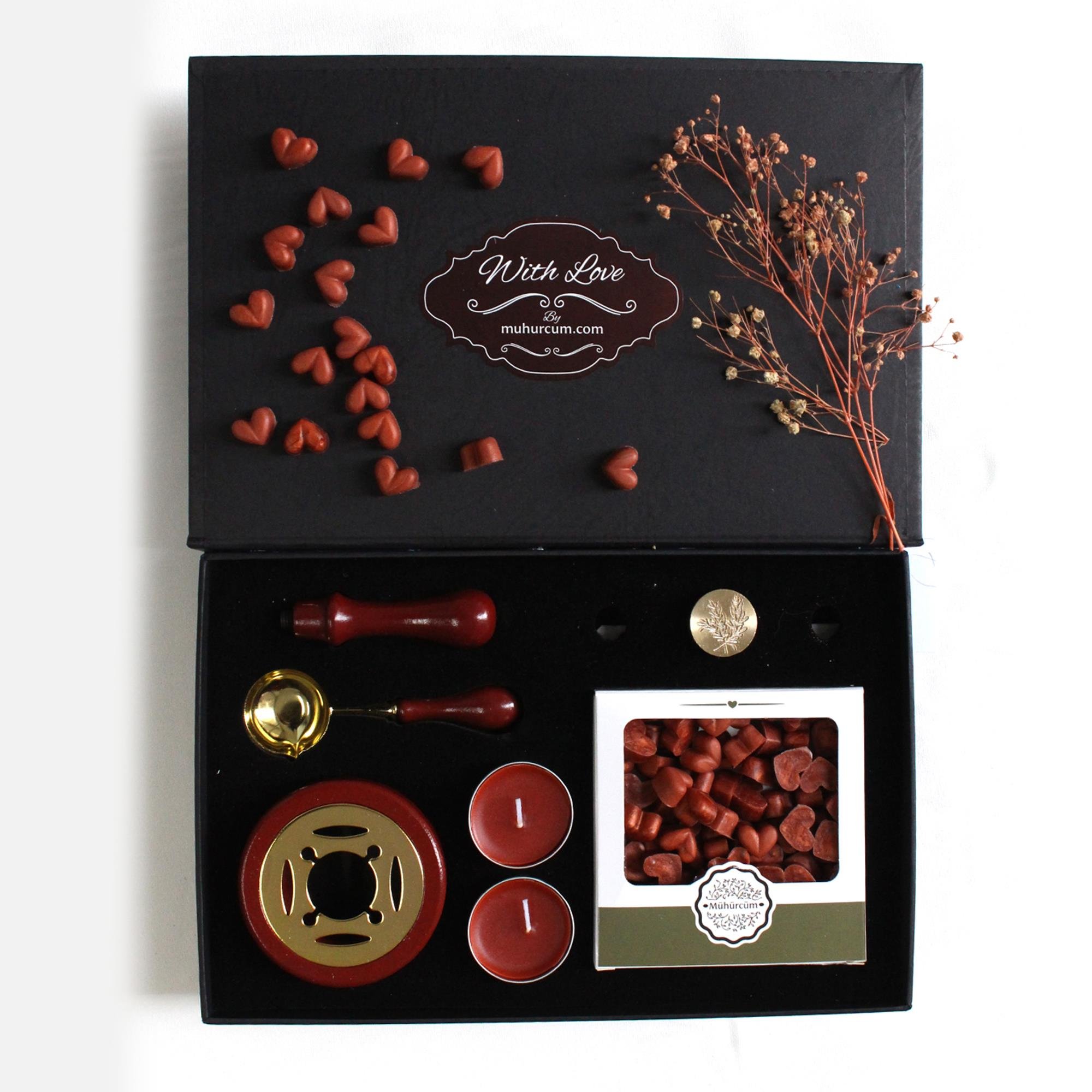 Mum Mühürü Uygulama Seti Kahverengi Kendin Yap Mühür Seti 6 Parça BBS102