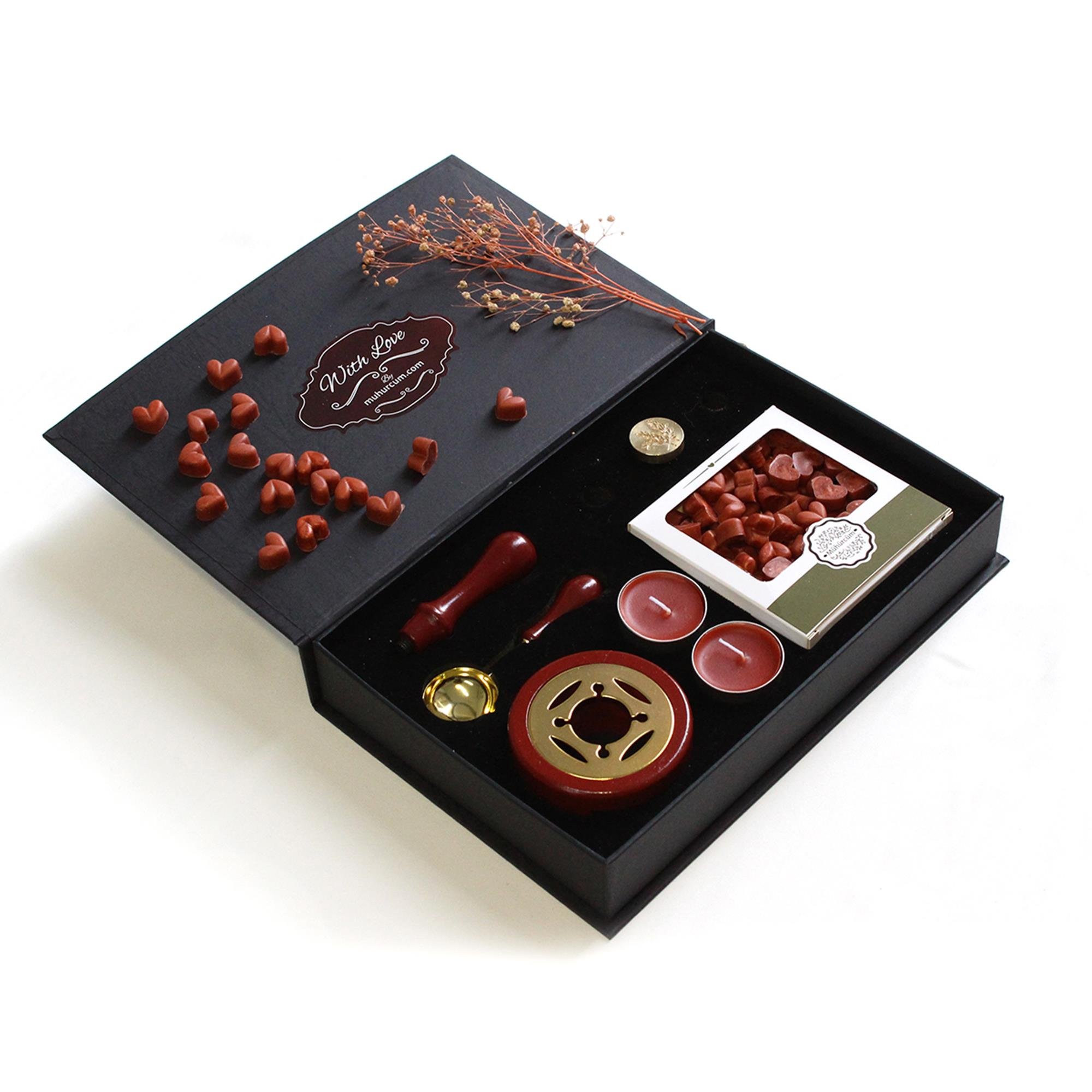 Mum Mühürü Uygulama Seti Kahverengi Kendin Yap Mühür Seti 6 Parça BBS102