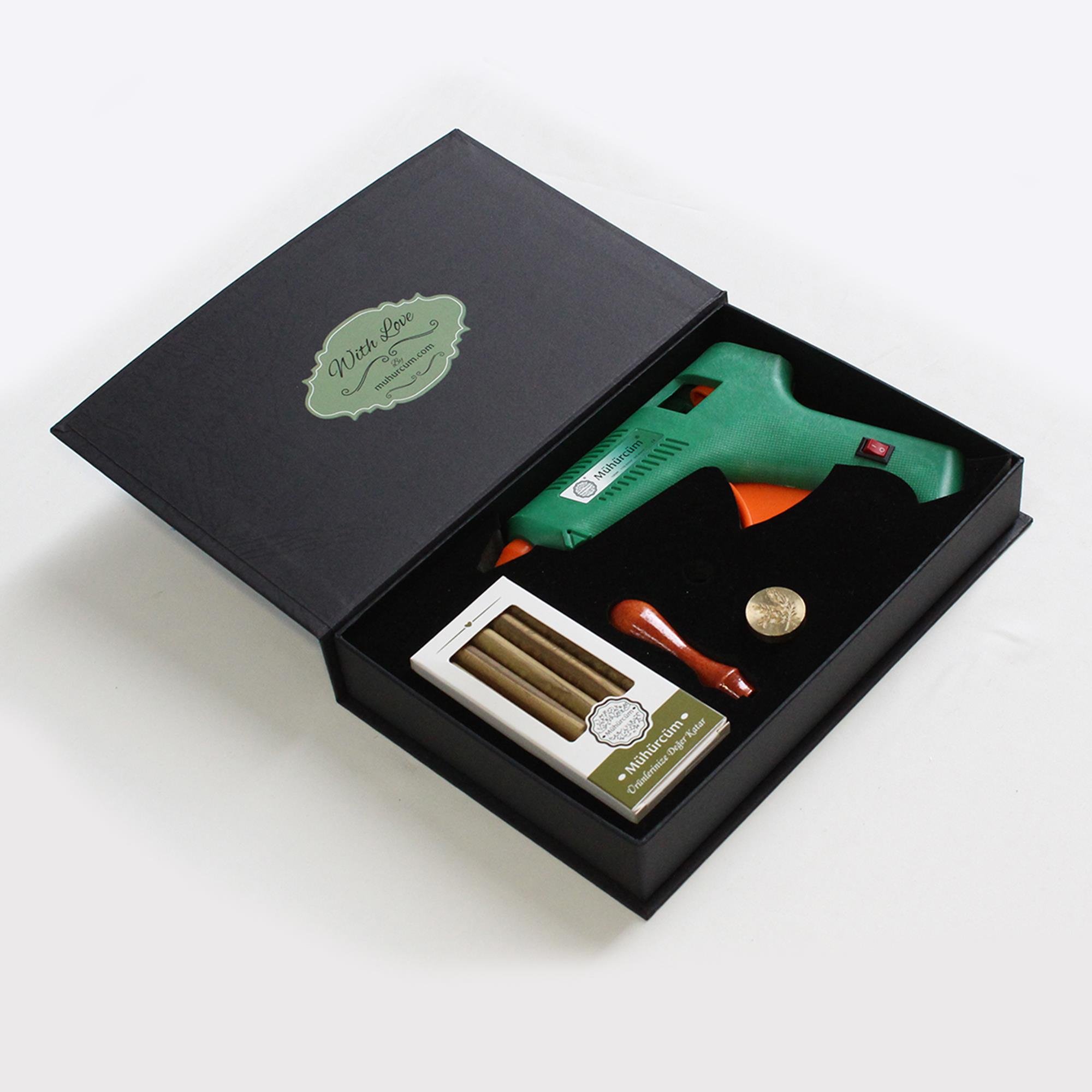 Mum Mühürü Uygulama Seti Kendin Yap Silikon Tabancalı Mühür Seti 4 Parça TKY100