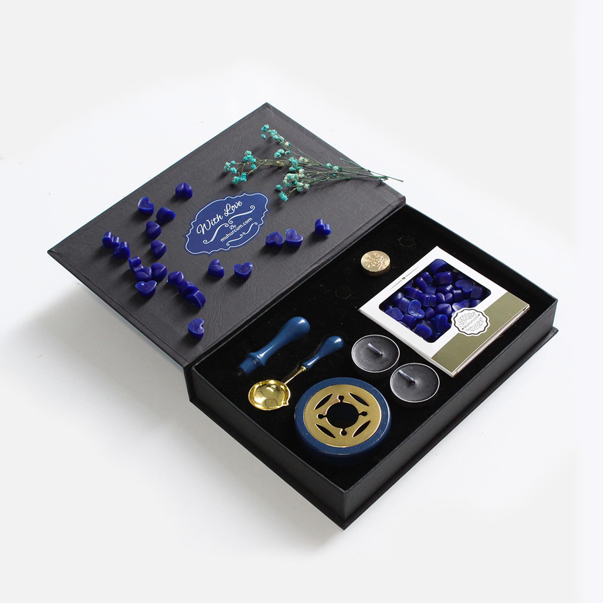 Mum Mühürü Uygulama Seti Mavi Kendin Yap Mühür Seti 6 Parça BBS104