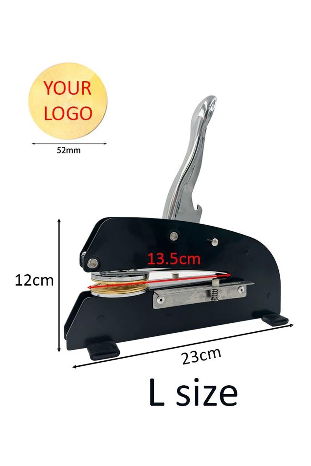 Soğuk Mühür Kabartma Damga A4 Uzun Kol Masaüstü Çelik Mühür 