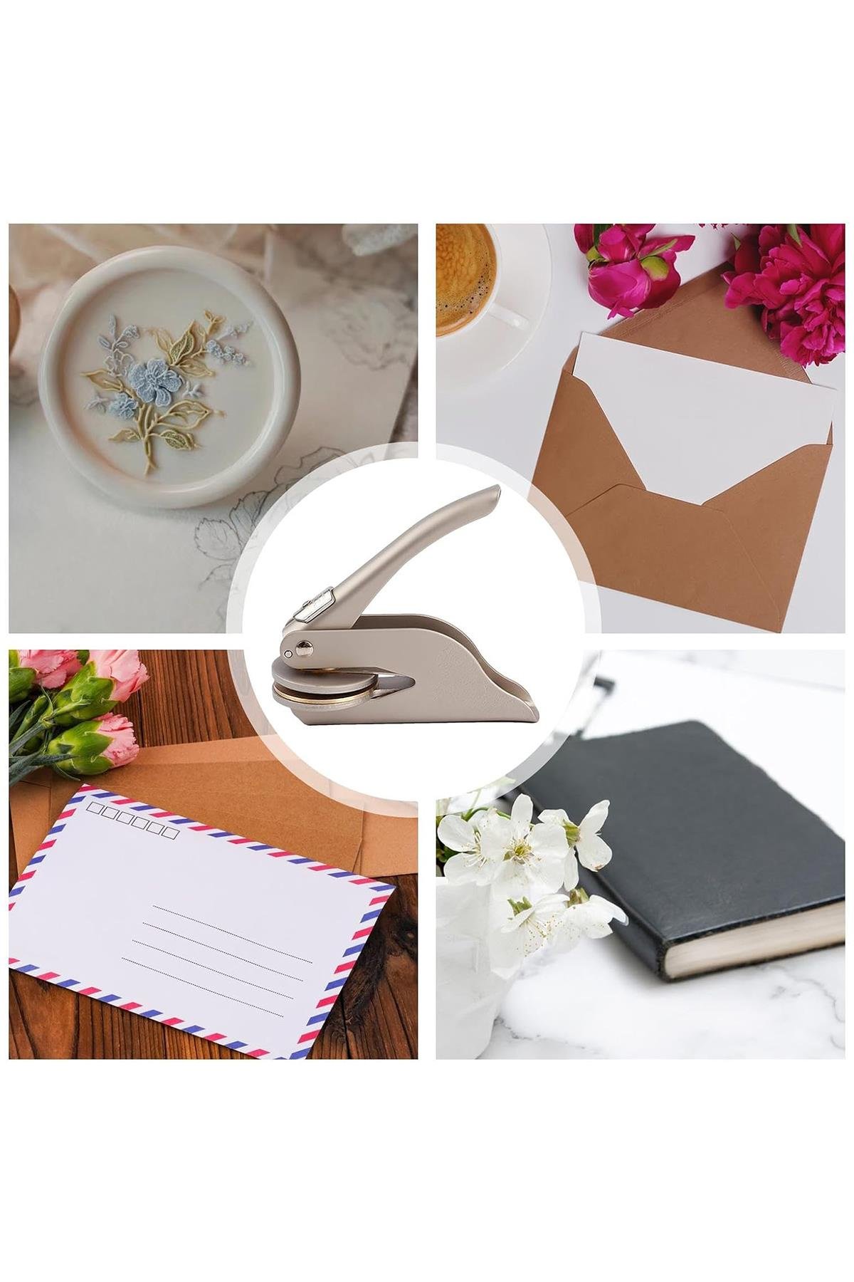 Soğuk Mühür Kabartma Damga Çelik Baskı Presi Desenli Champagne