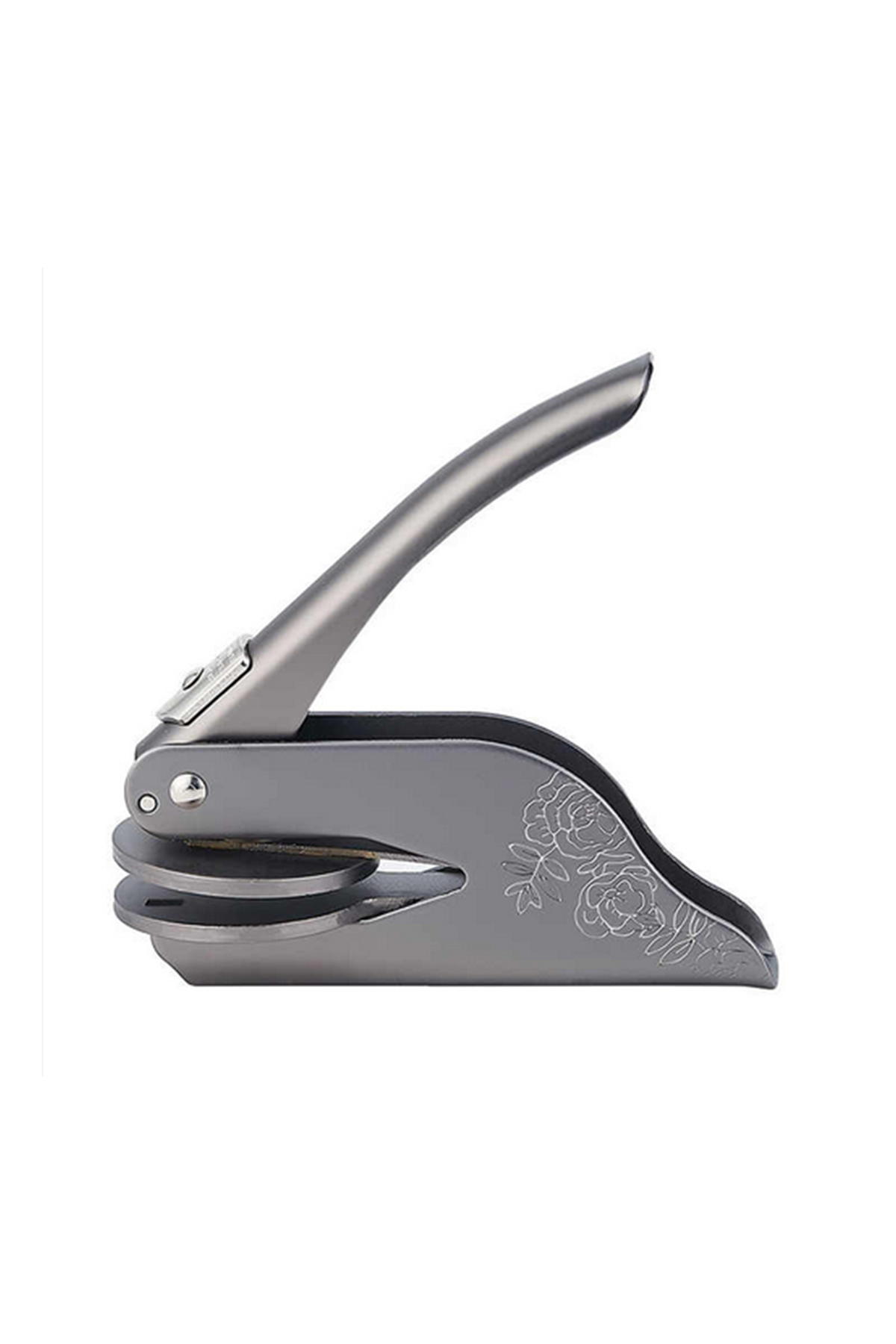 Soğuk Mühür Kabartma Damga Çelik Baskı Presi Desenli Antrasit