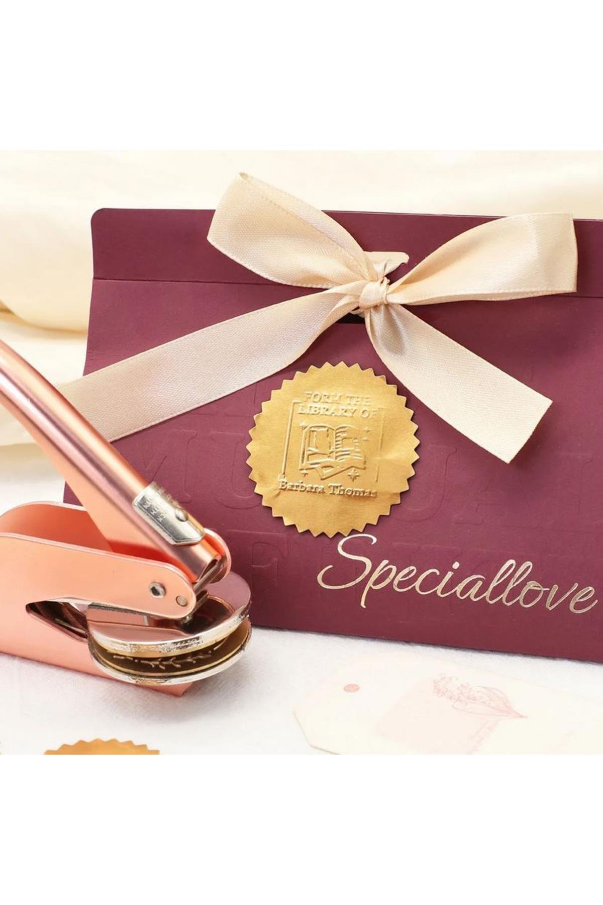 Soğuk Mühür Kabartma Damga Çelik Baskı Presi Desenli Rosegoldga Çelik Baskı Presi Desenli Gold