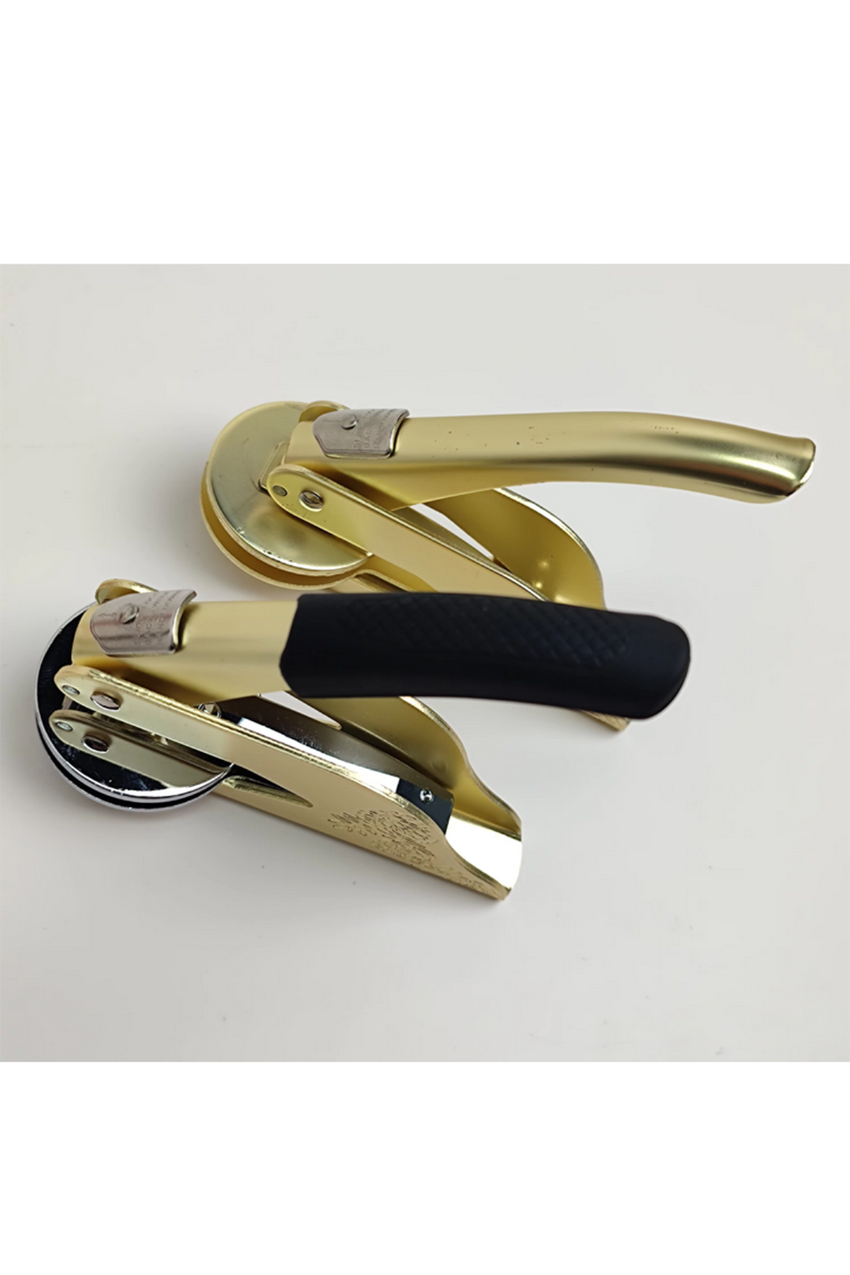 Soğuk Mühür Kabartma Damga Çelik Baskı Presi Lastik Sap Gold