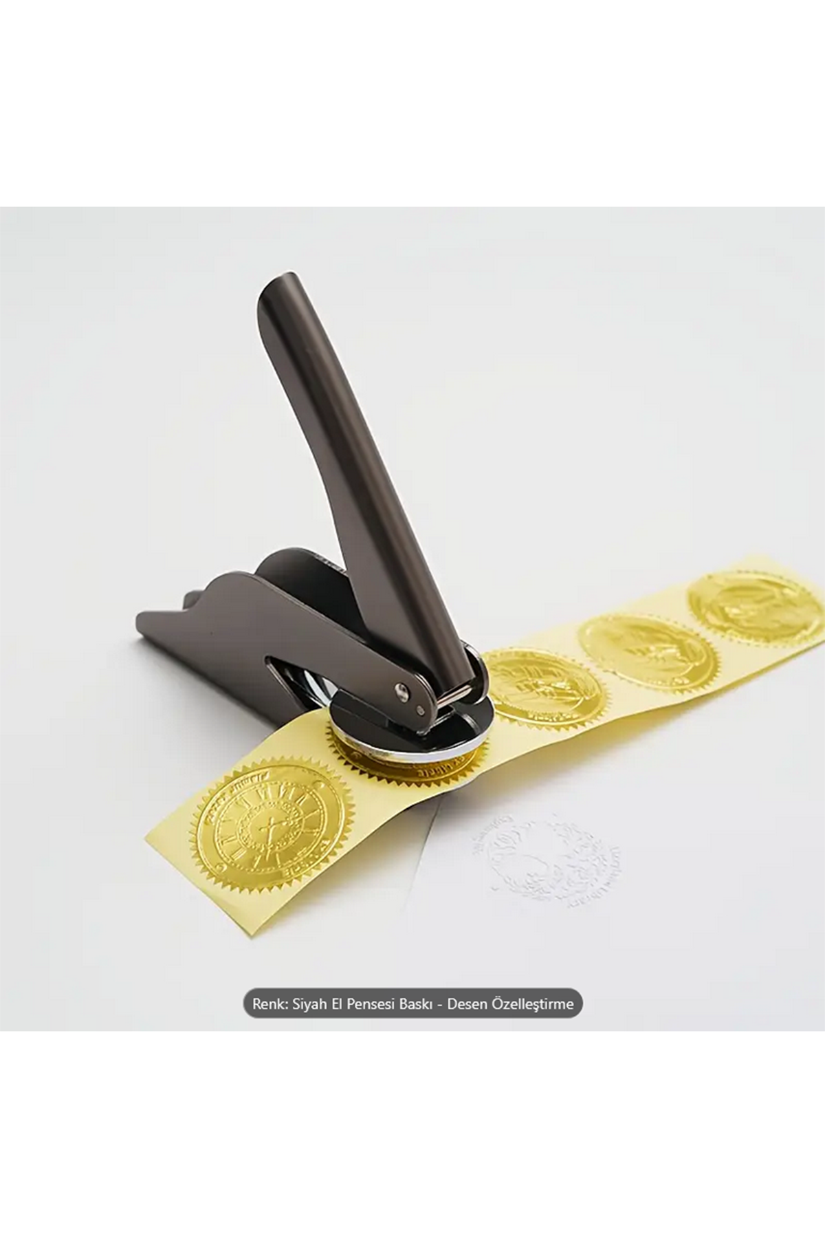 Soğuk Mühür Kabartma Damga Çelik Baskı Presi Gun Black Antrasit