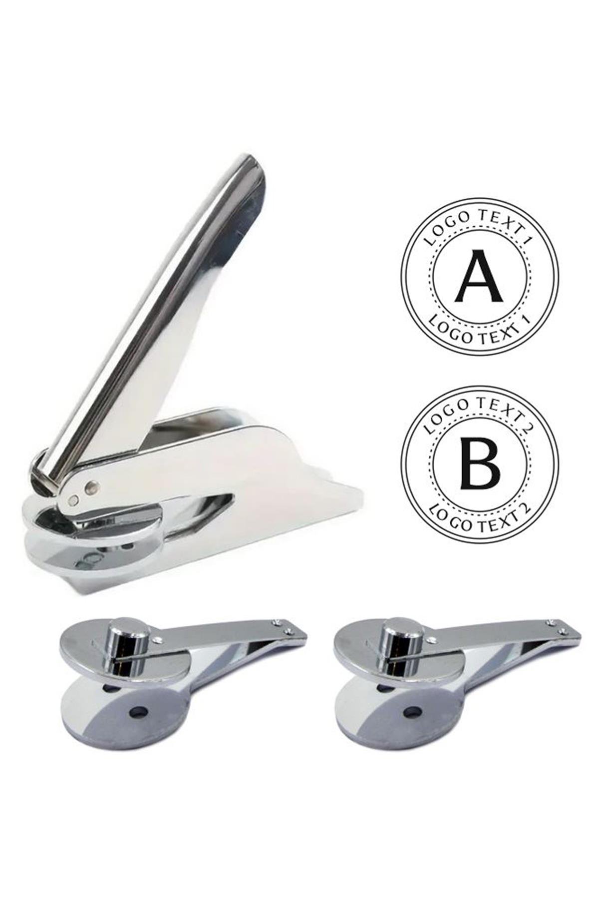 Soğuk Mühür Kabartma Damga Çelik Baskı Presi 2 Değişken Başlıklı