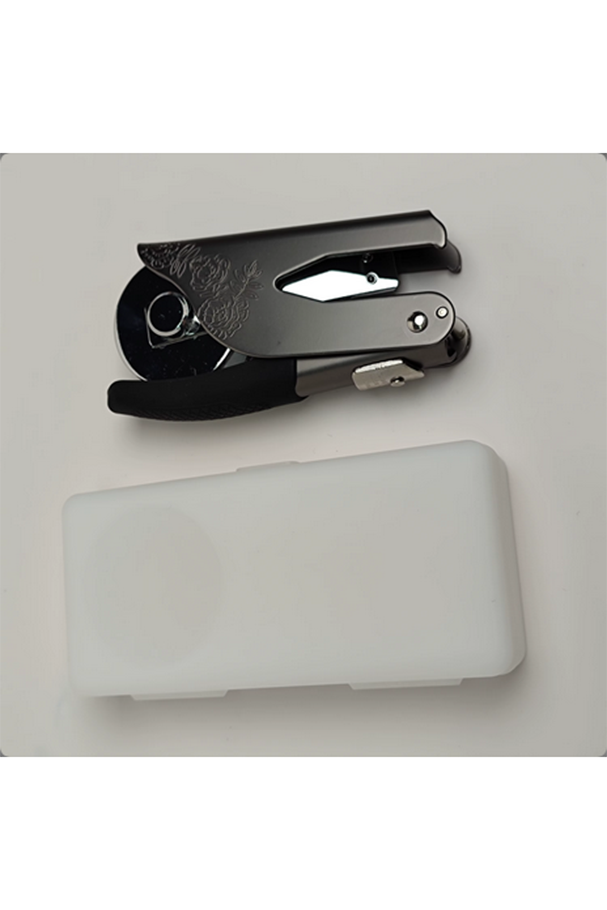 Soğuk Mühür Kabartma Damga Çelik Baskı Presi Lastik Sap Antrasit