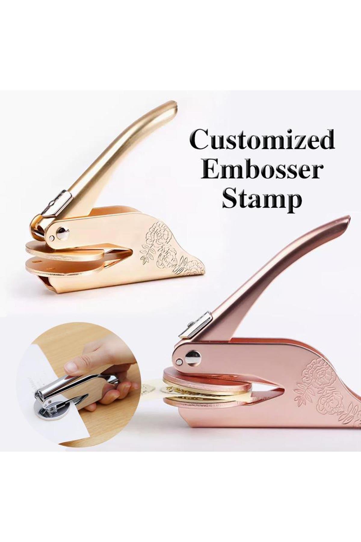 Soğuk Mühür Kabartma Damga Çelik Baskı Presi Desenli Rosegoldga Çelik Baskı Presi Desenli Gold