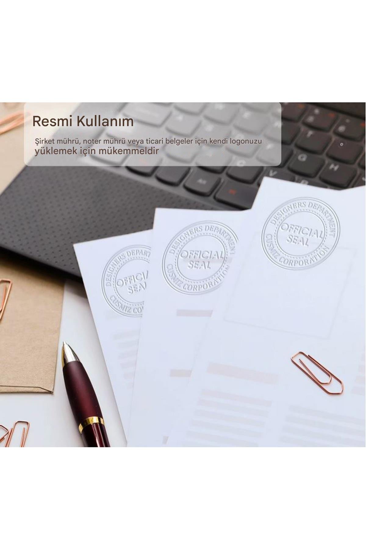 Soğuk Mühür Kabartma Damga Çelik Baskı Presi Gun Black Antrasit