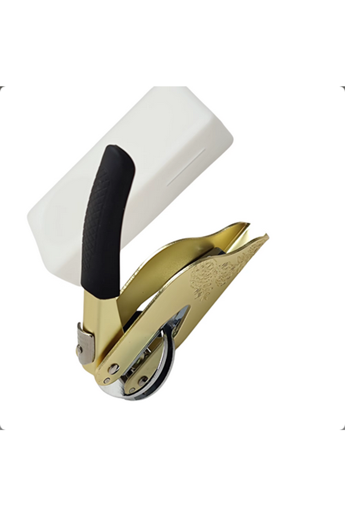 Soğuk Mühür Kabartma Damga Çelik Baskı Presi Lastik Sap Gold