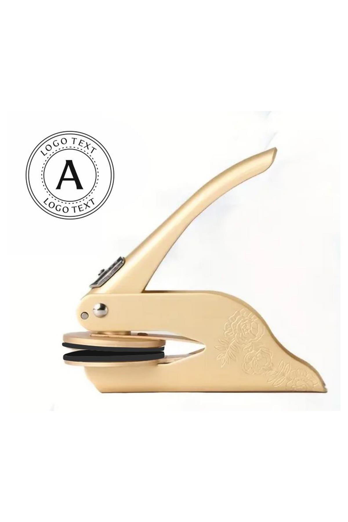 Soğuk Mühür Kabartma Damga Çelik Baskı Presi Desenli Gold