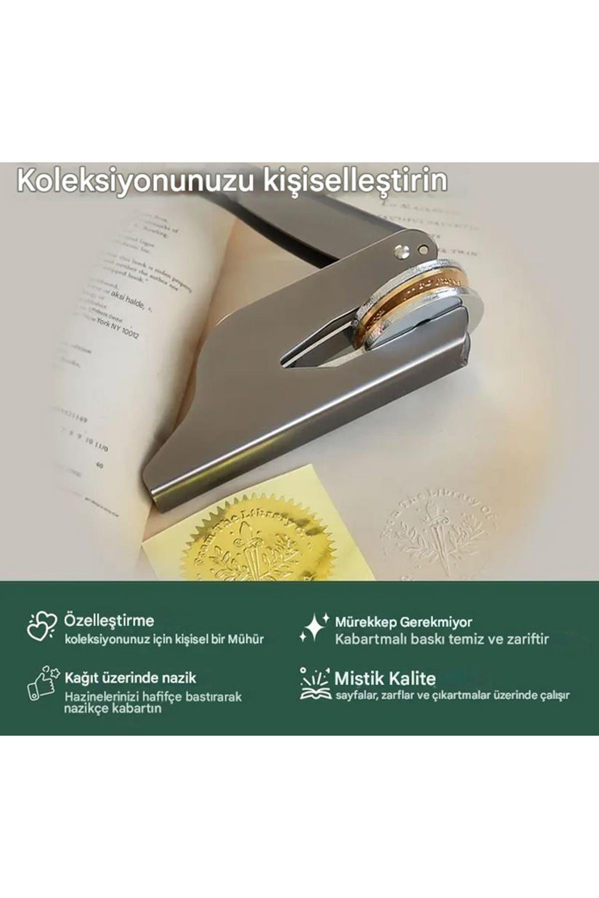 Soğuk Mühür Kabartma Damga Çelik Baskı Presi Lastik Sap Champagne