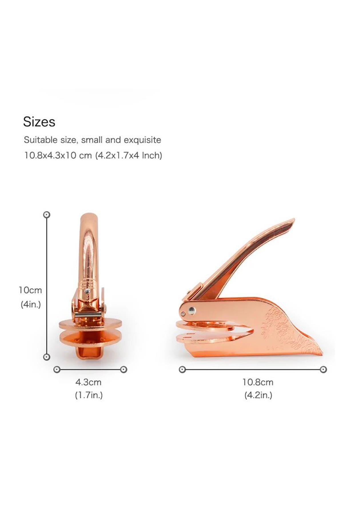 Soğuk Mühür Kabartma Damga Çelik Baskı Presi Desenli Rosegoldga Çelik Baskı Presi Desenli Gold