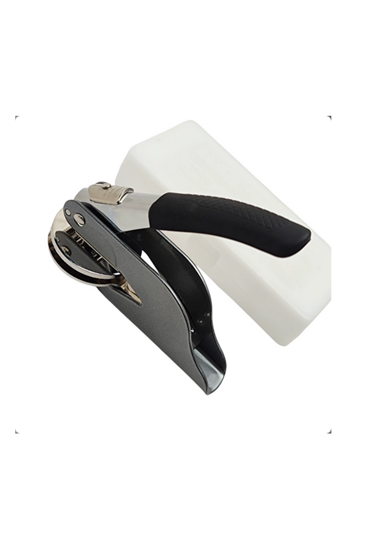 Soğuk Mühür Kabartma Damga Çelik Baskı Presi Lastik Sap Antrasit