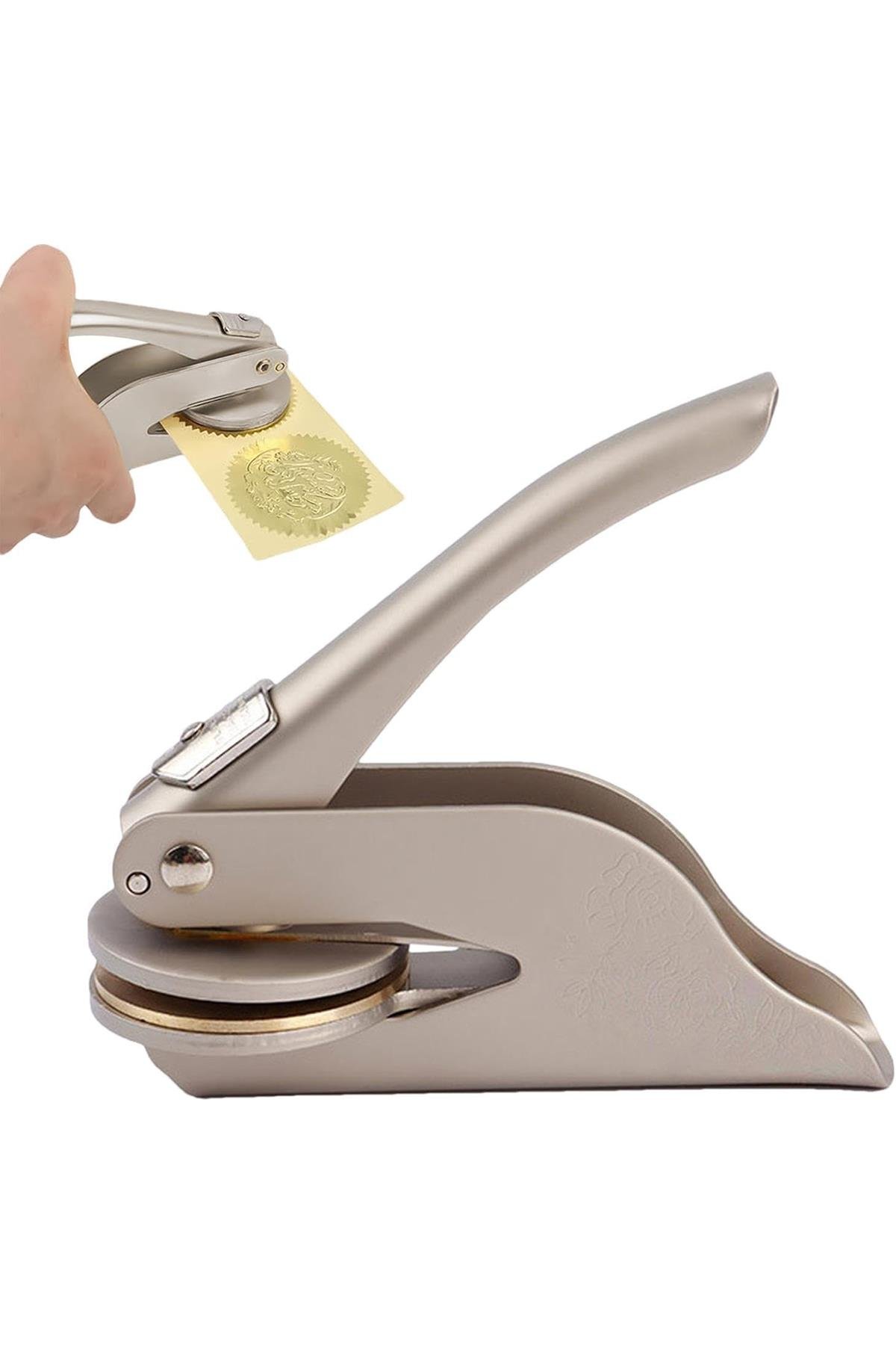 Soğuk Mühür Kabartma Damga Çelik Baskı Presi Desenli Champagne