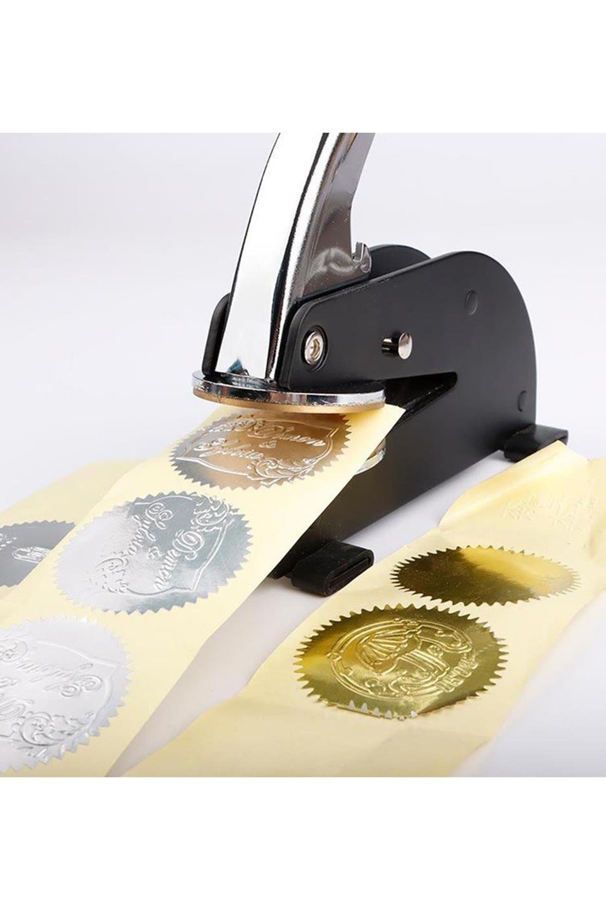 Soğuk Mühür Kabartma Damga Portatif Masa Tipi Baskı Makinesi 52mm