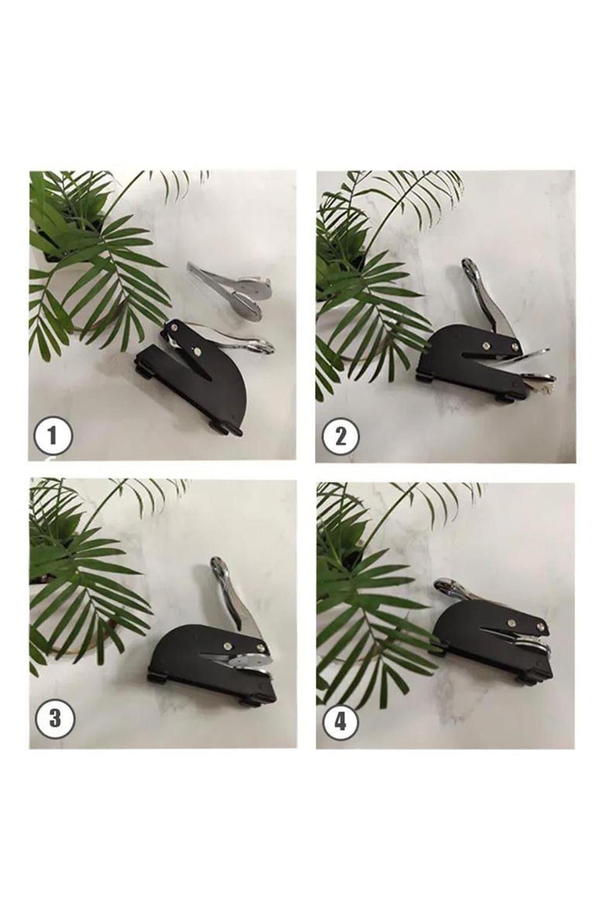 Soğuk Mühür Kabartma Damga Portatif Masa Tipi Baskı Makinesi 52mm