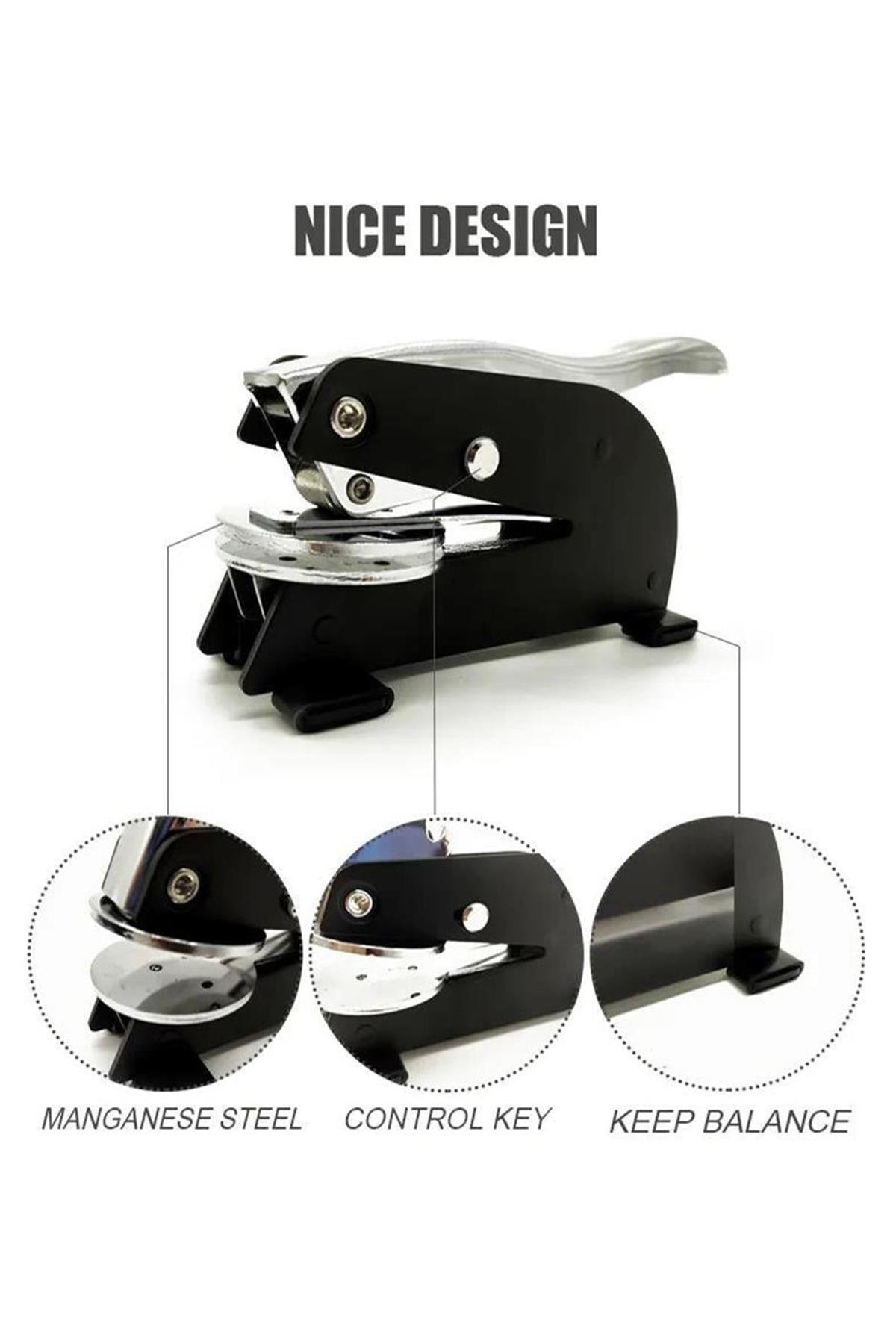 Soğuk Mühür Kabartma Damga Portatif Masa Tipi Baskı Makinesi 52mm