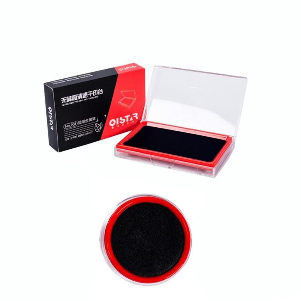 Stampa Mürekkep Baskı Pedi 10cmx7cm Siyah Mavi ve Kırmızı