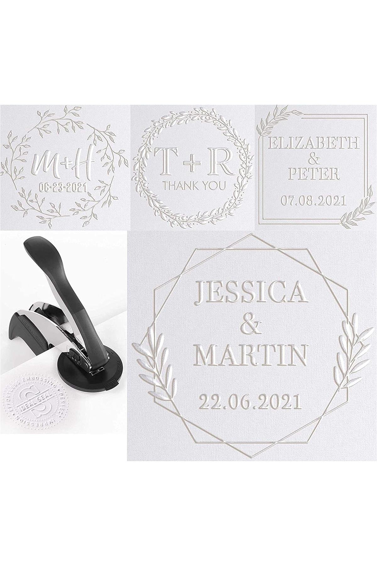 TRODAT Soğuk Mühür Kabartma Damga Portatif El Tipi Baskı Makinesi 