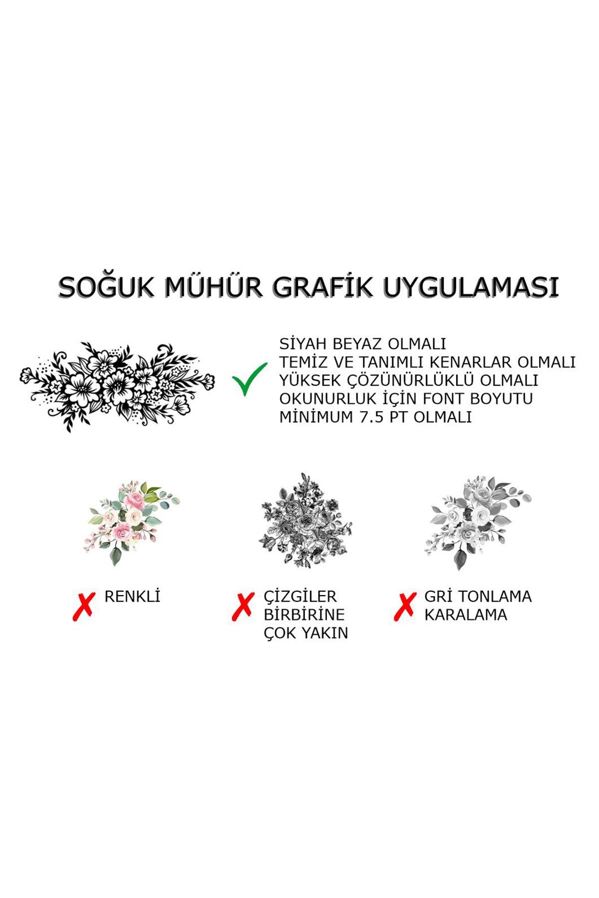 TRODAT Soğuk Mühür Kabartma Damga Portatif El Tipi Baskı Makinesi 