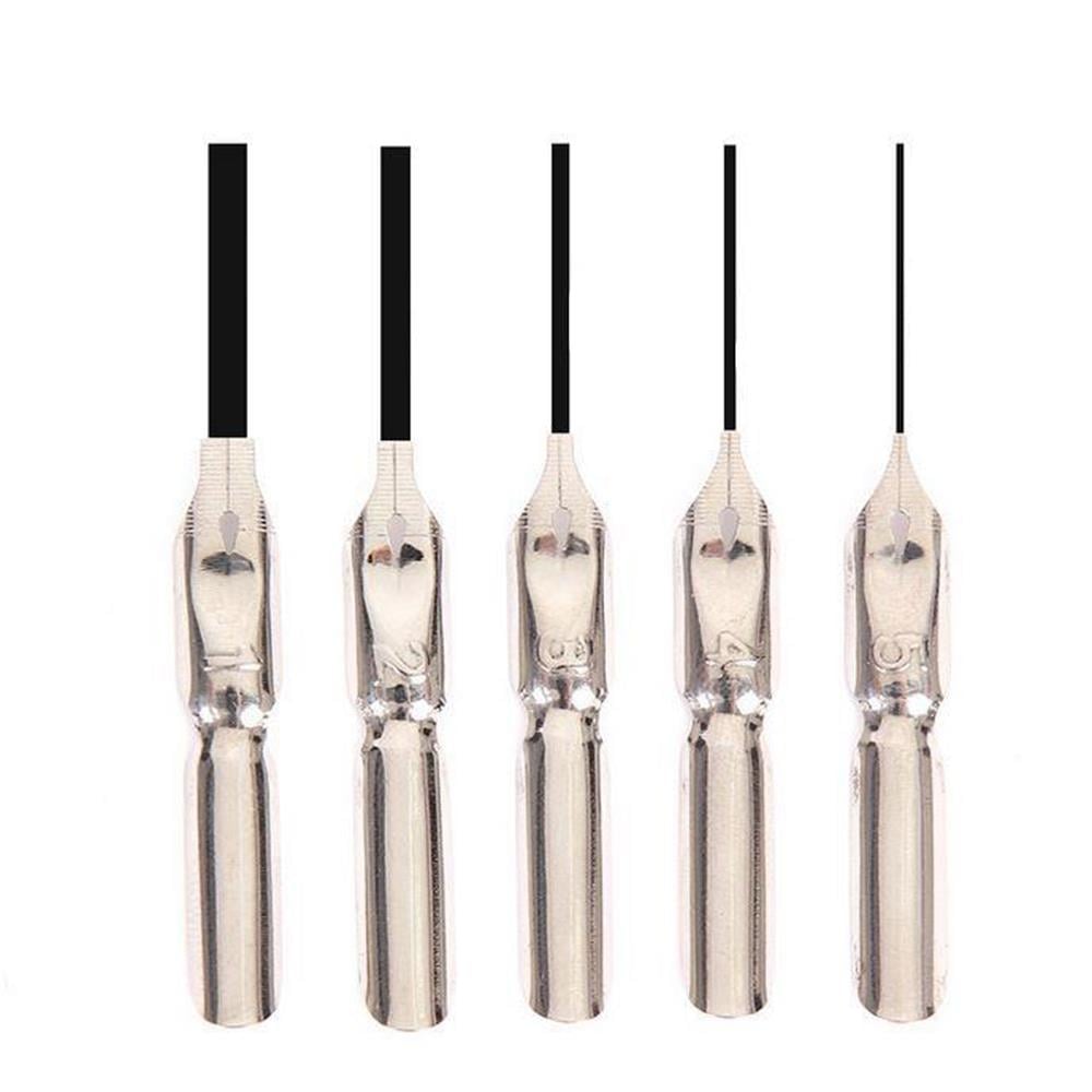 Tüy Divit Antik Kaligrafi Kalem Mürekkep Seti ve 5 Farklı Uç 27 cm