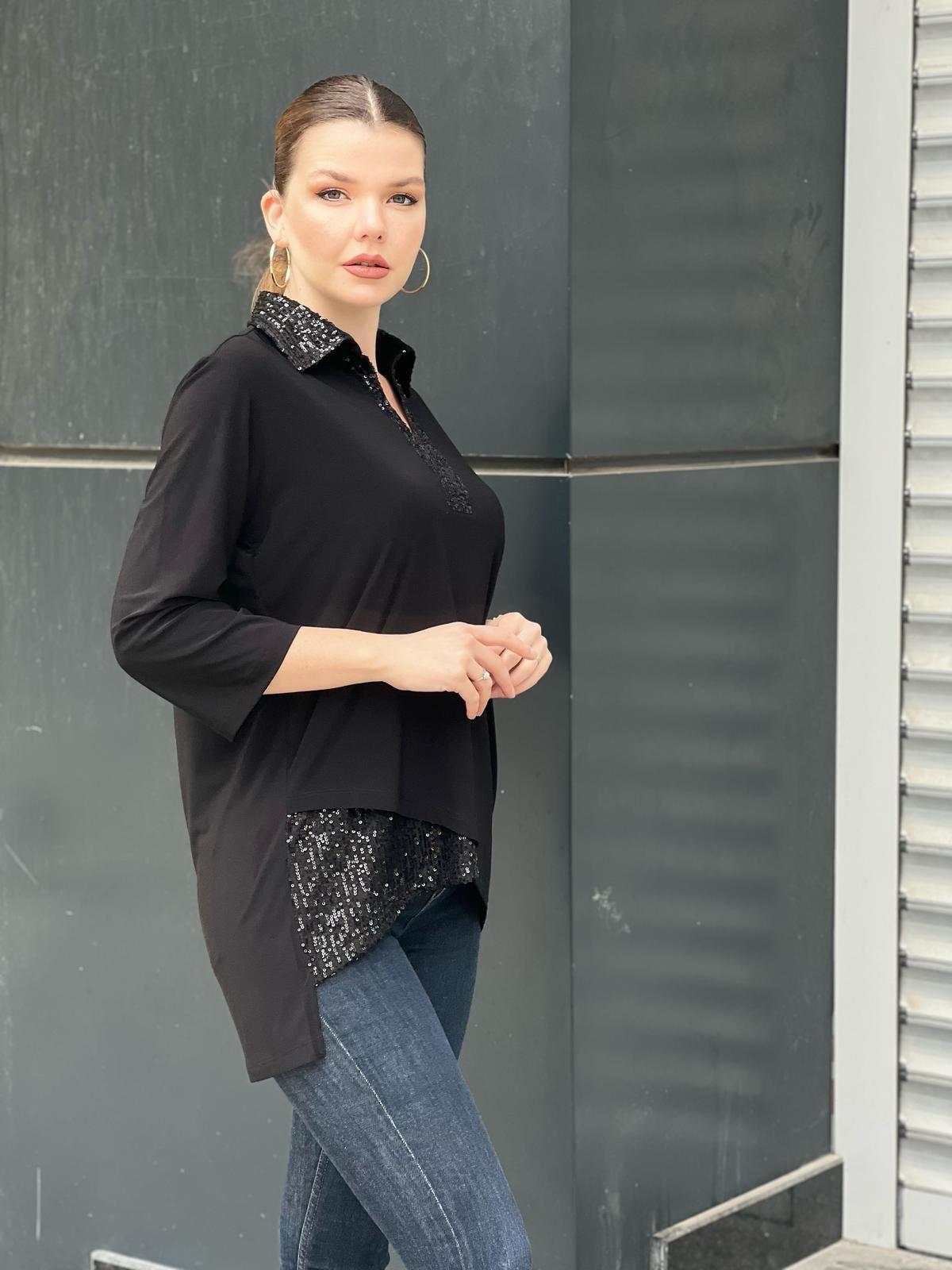 Zara pullu patlı bluz - 7640