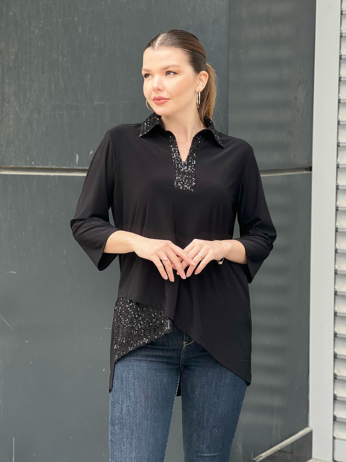 Zara pullu patlı bluz - 7640