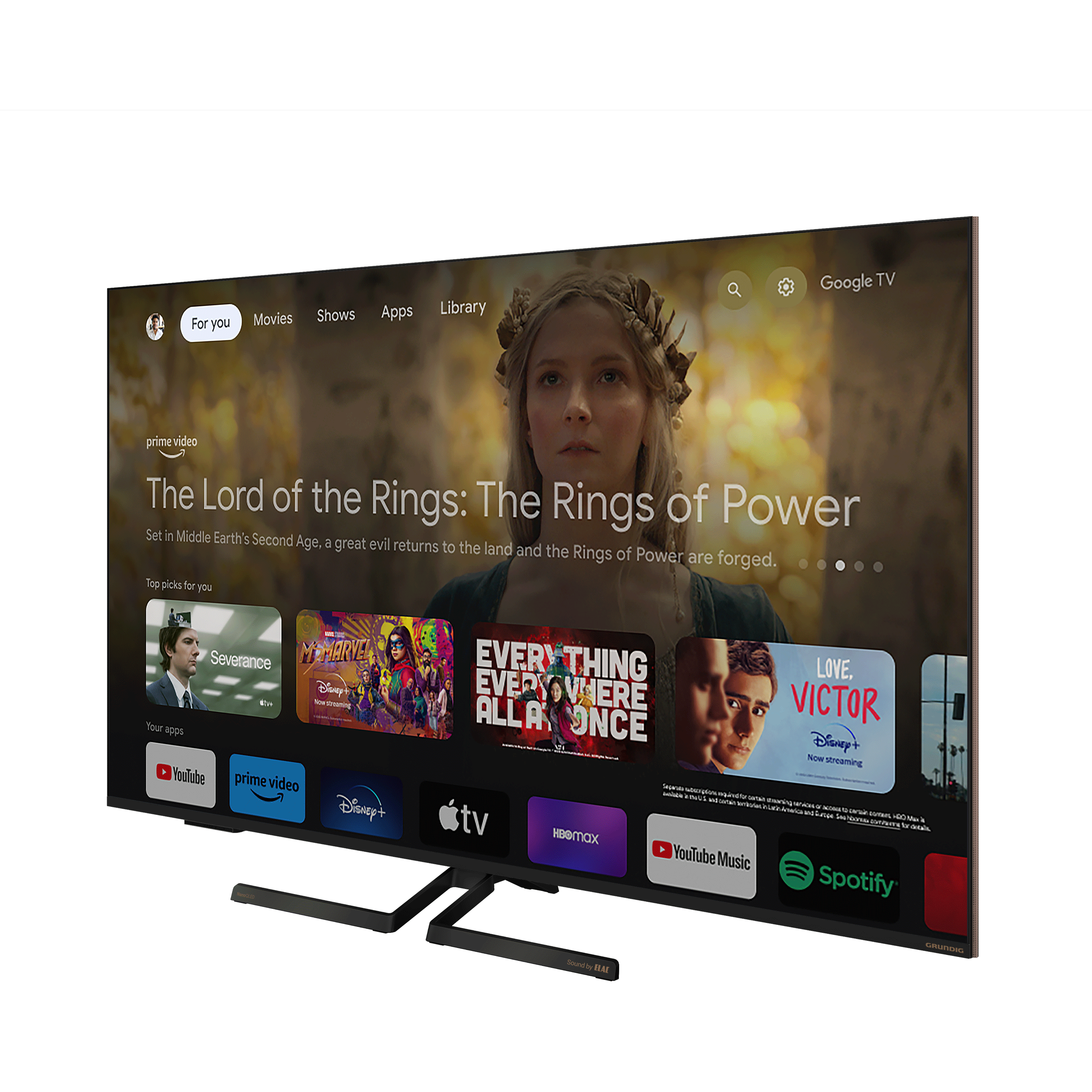 65 inch Grundig Google NanoQLed TV 120Hz / 65GRD-DR3T00 (MONACO 65 GHQ 9550A)