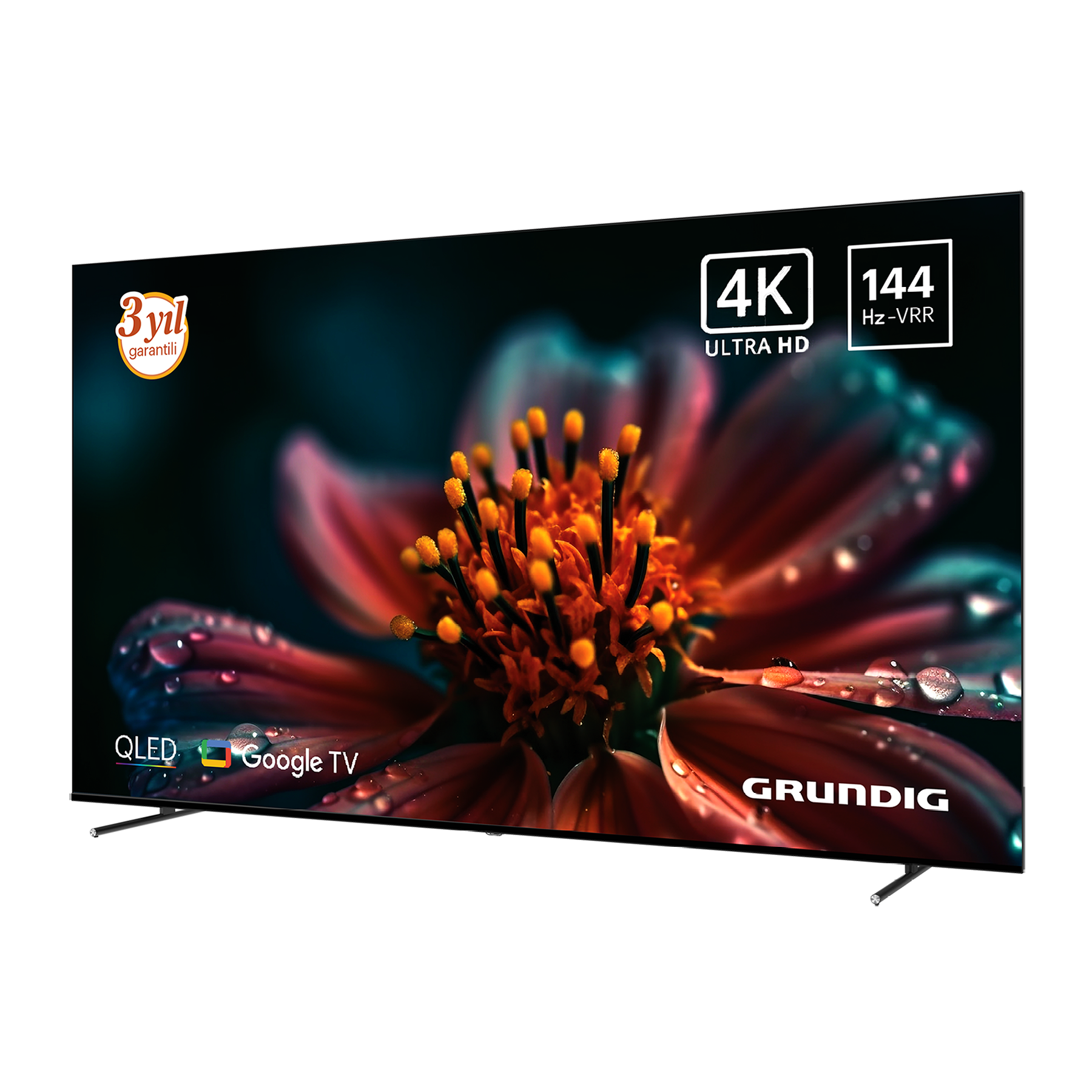 85 inch Grundig AI Google QLed TV 120Hz VRR (4K@144Hz) / 85GRD-HJ1T00 (85 GQ 880)
