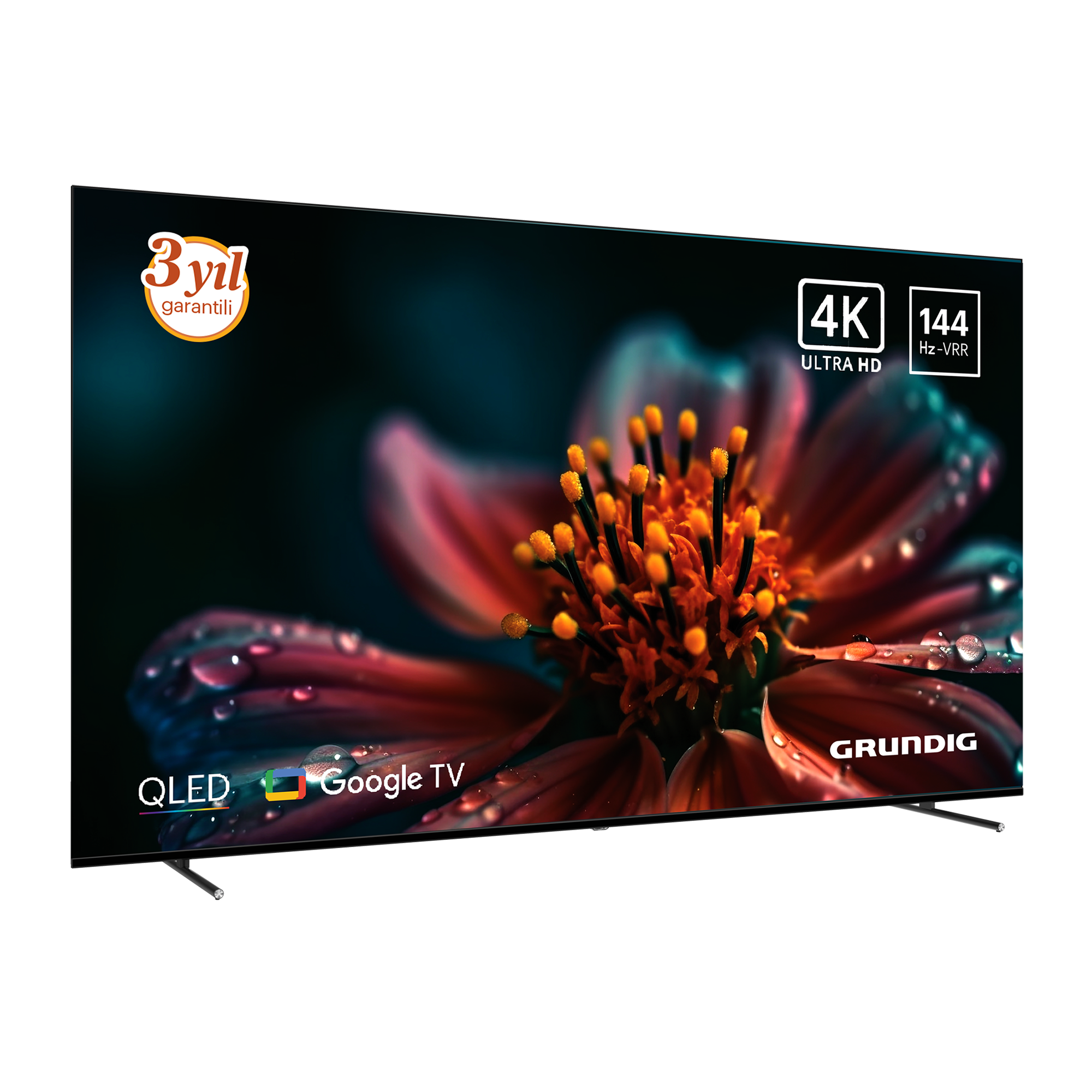 85 inch Grundig AI Google QLed TV 120Hz VRR (4K@144Hz) / 85GRD-HJ1T00 (85 GQ 880)