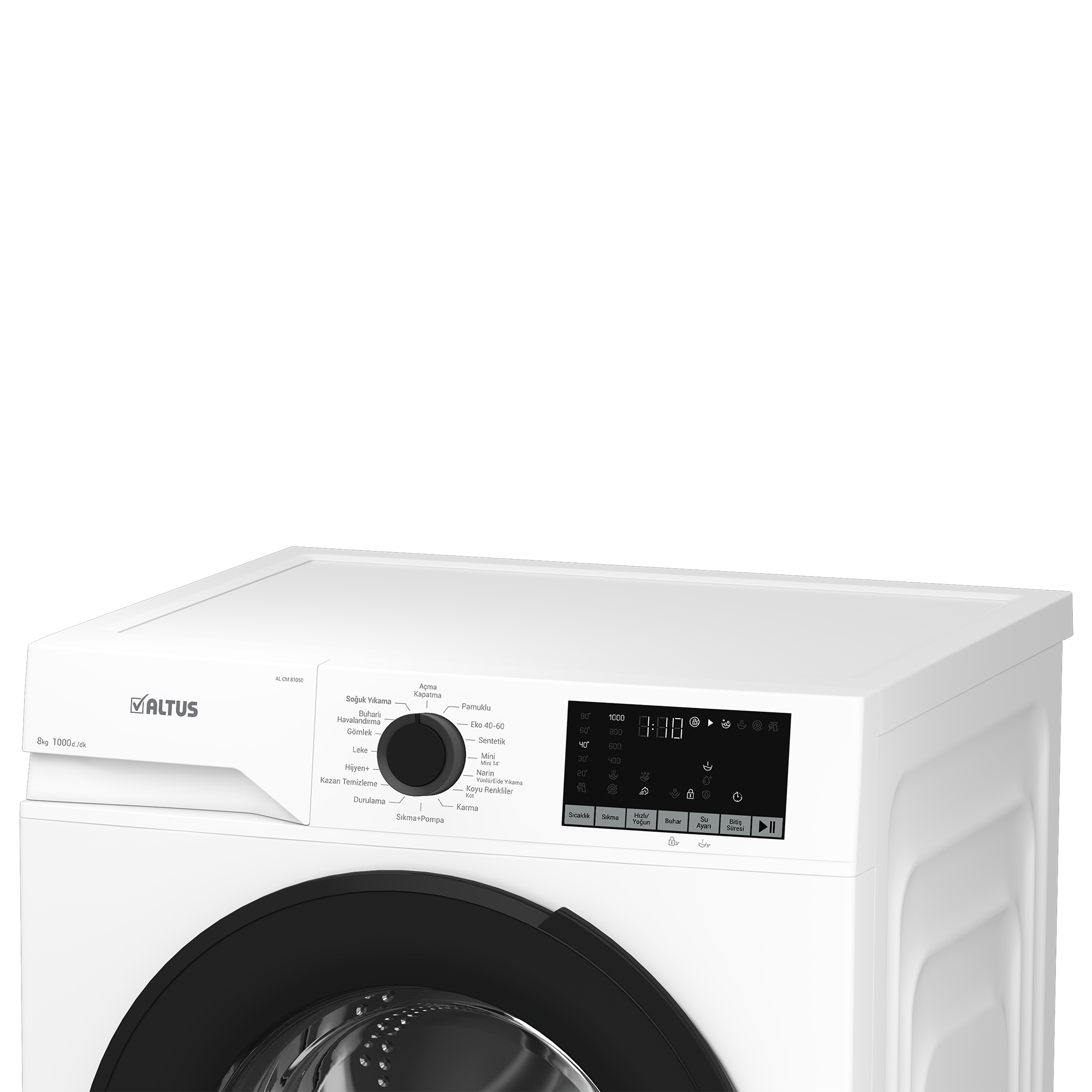 AL CM 81050 Altus 8 Kg Inverter Motor Beyaz Çamaşır Makinesi