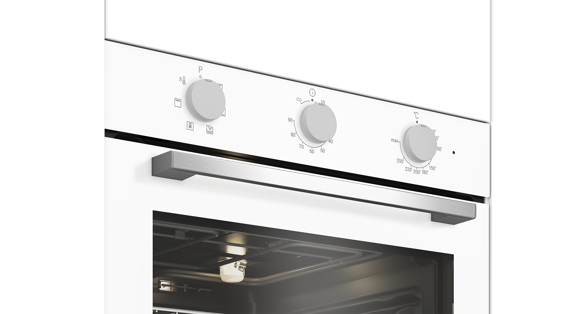 ALA 321 W Altus Ankastre Beyaz Fırın