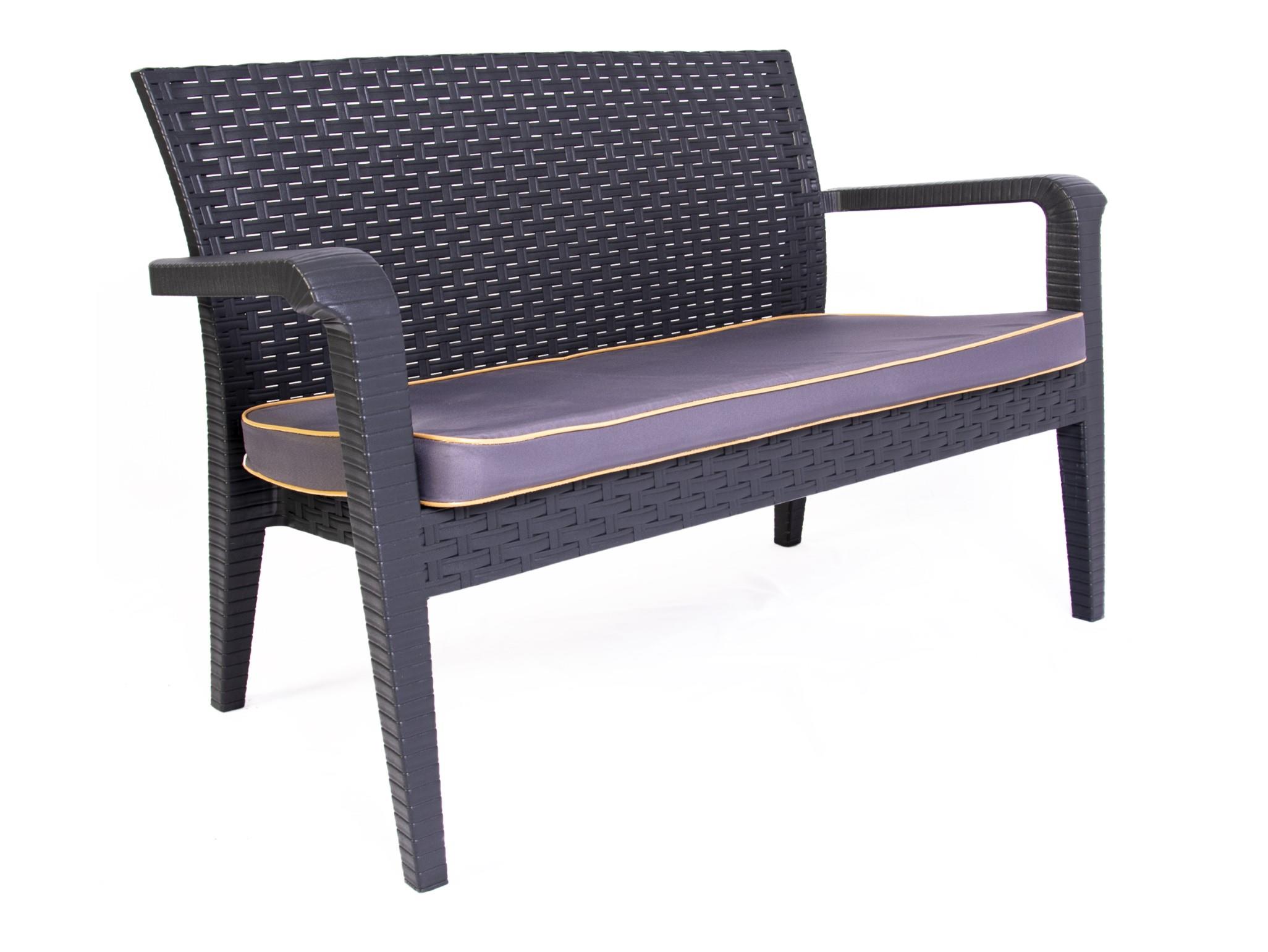 Alaska İkili Antrasit Set, Minderli, 2+1+1+S