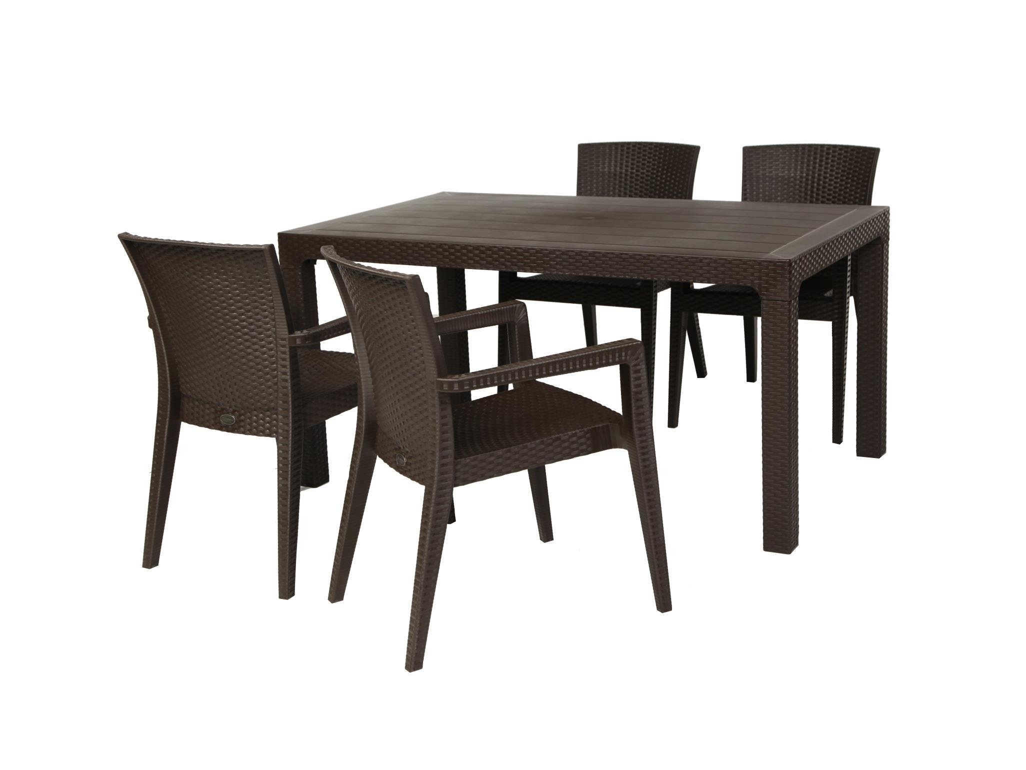 Arizona Starlux Camsız Kahve Masa, 80x140